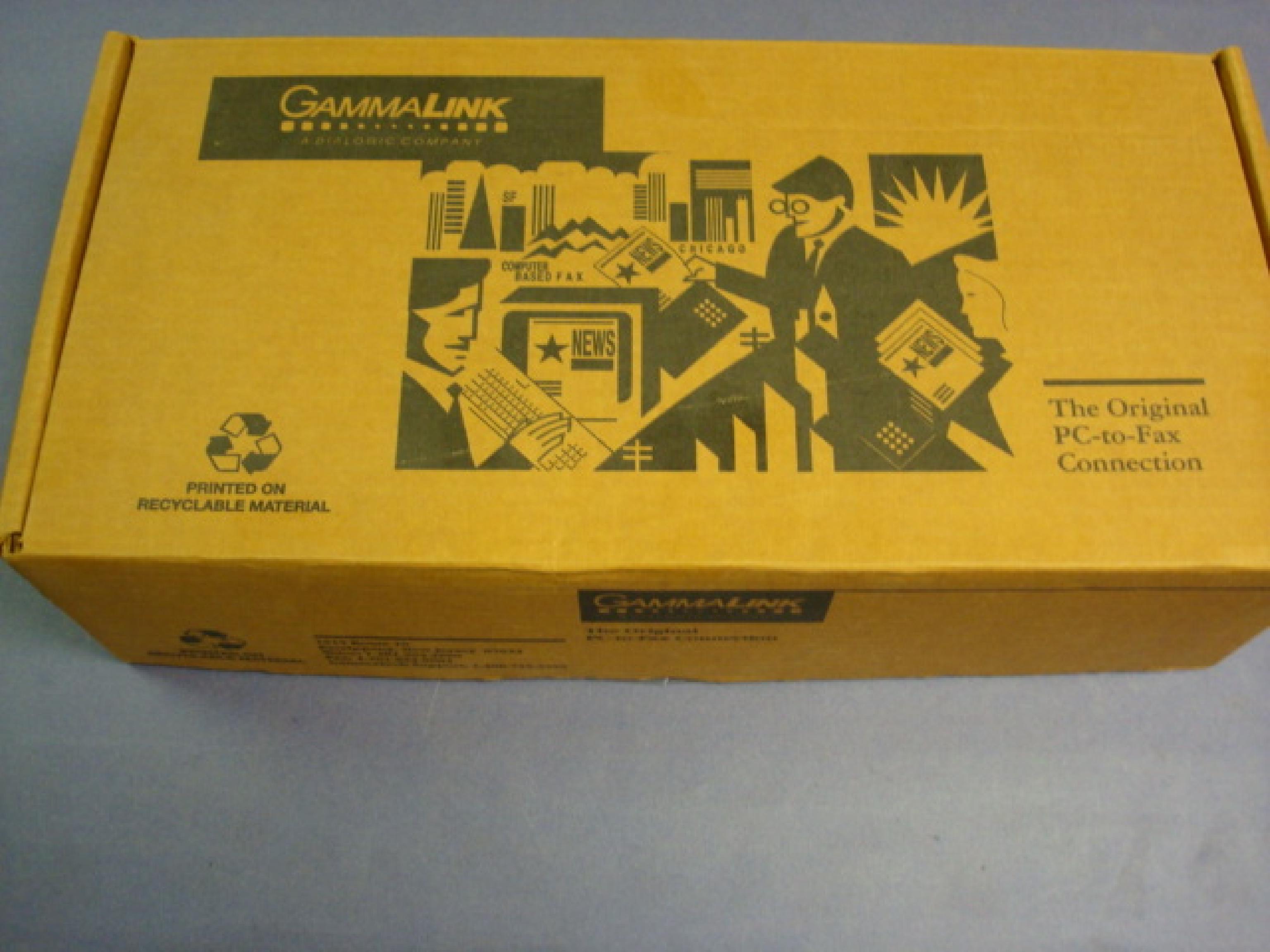 GAMMALINK MLCP4-14.4 4 PORT ISA FAX CARD 16BIT WITH MANUALS AND DISKETTES