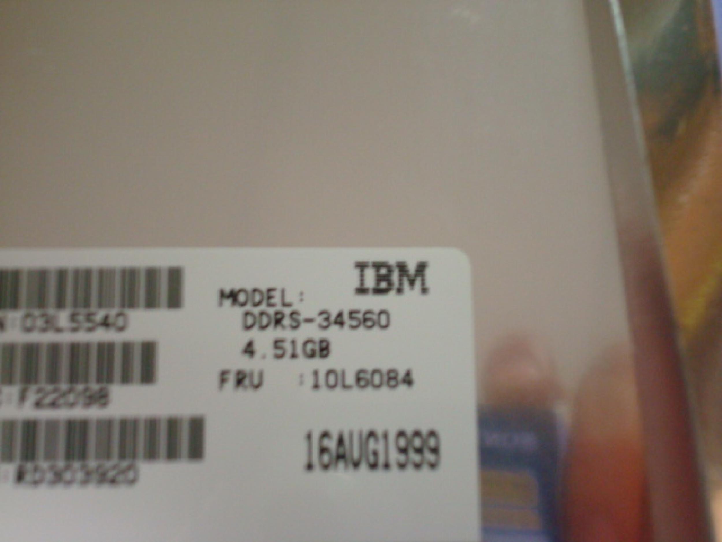 IBM 03L5540 4.5GB WIDE ULTRA SCSI HDD 68 PIN