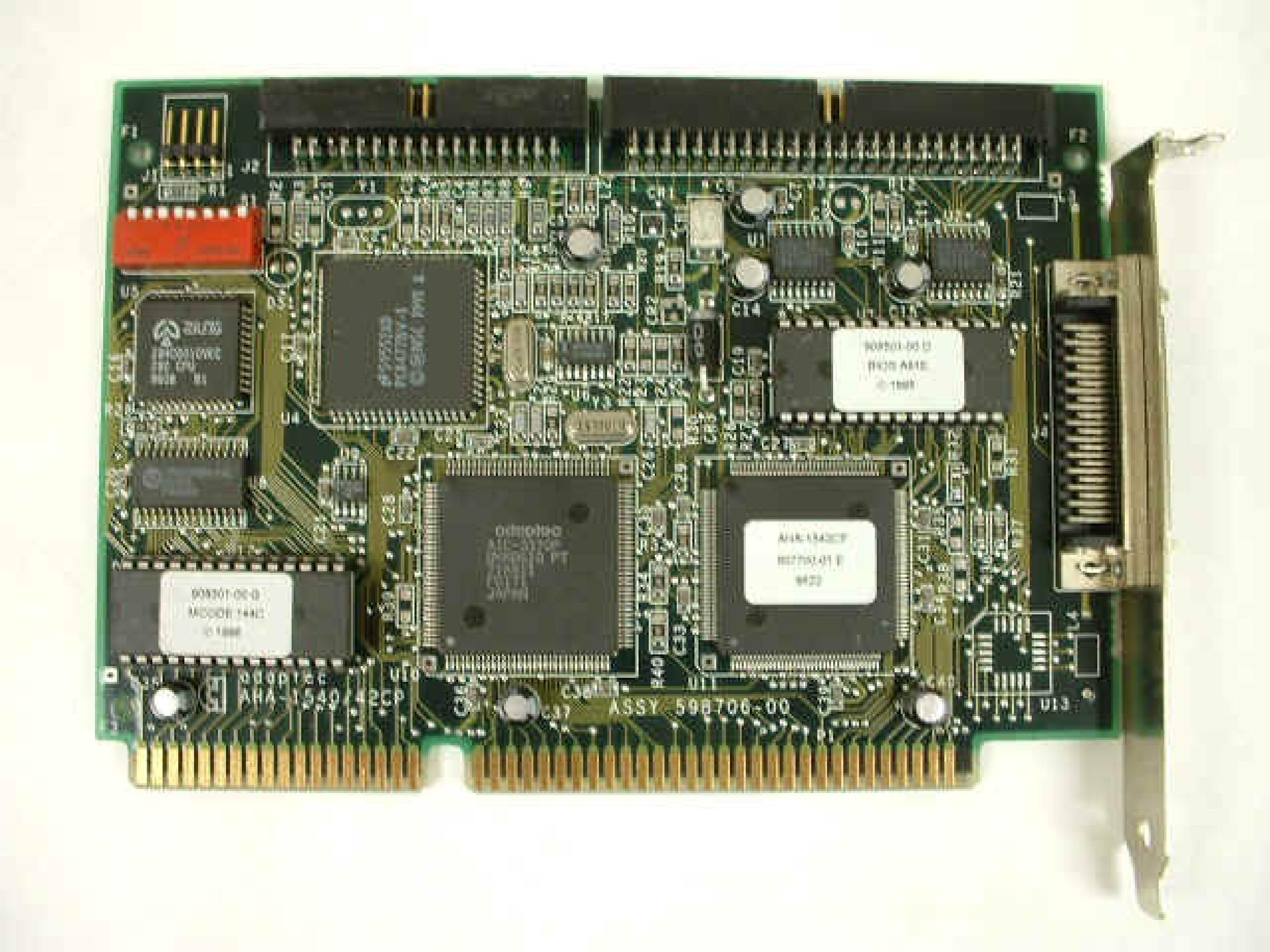 ADAPTEC 907600 ISA SCSI CARD INTERNAL 50 PIN NARROW & FD EXTERNAL 50 PIN HD - BULK PACKED 50 TO A CARTON