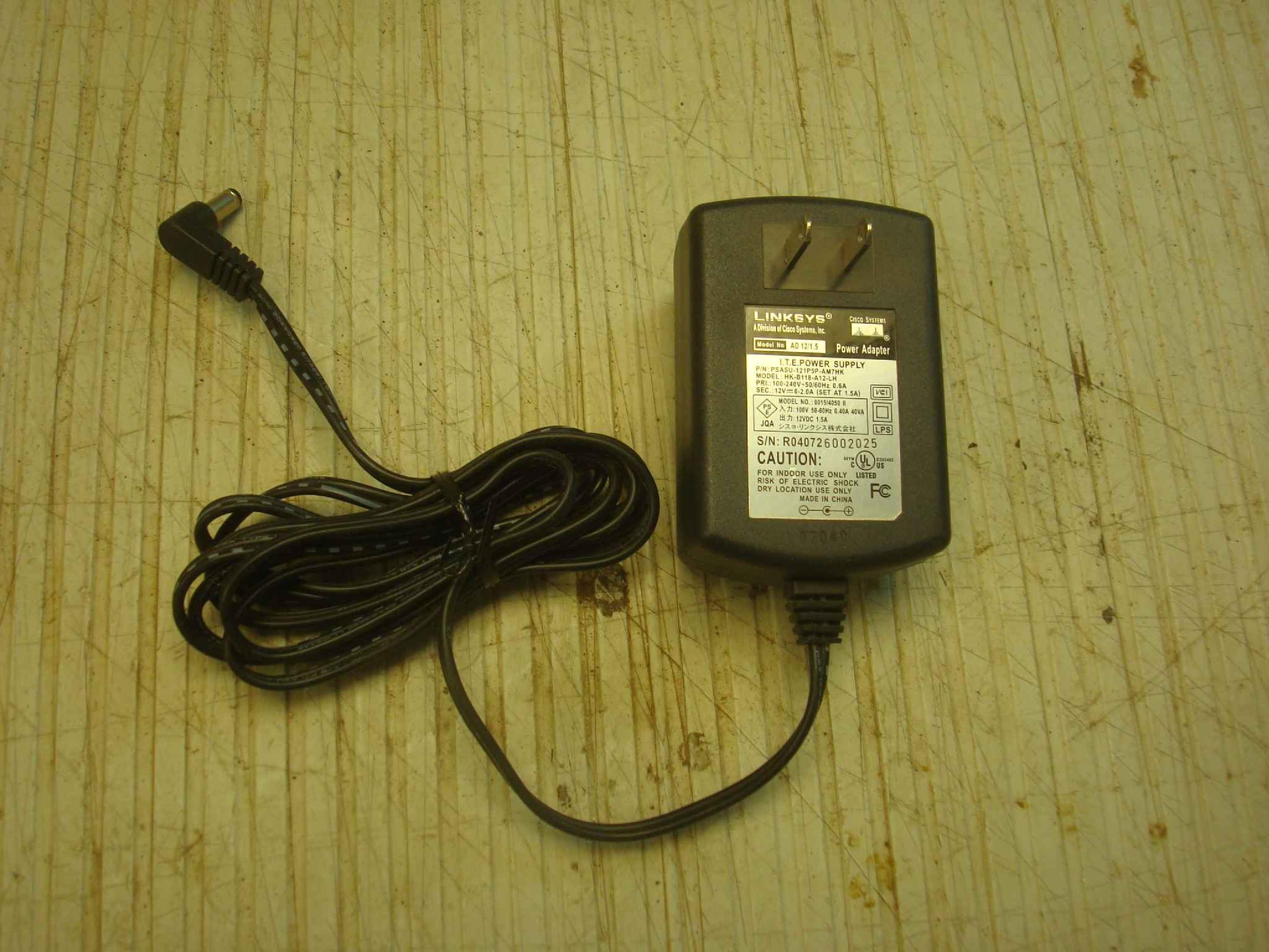 LINKSYS PSASU-121P5P-AM7HK Genuine 12V 2A Power Supply AC ADAPTER for