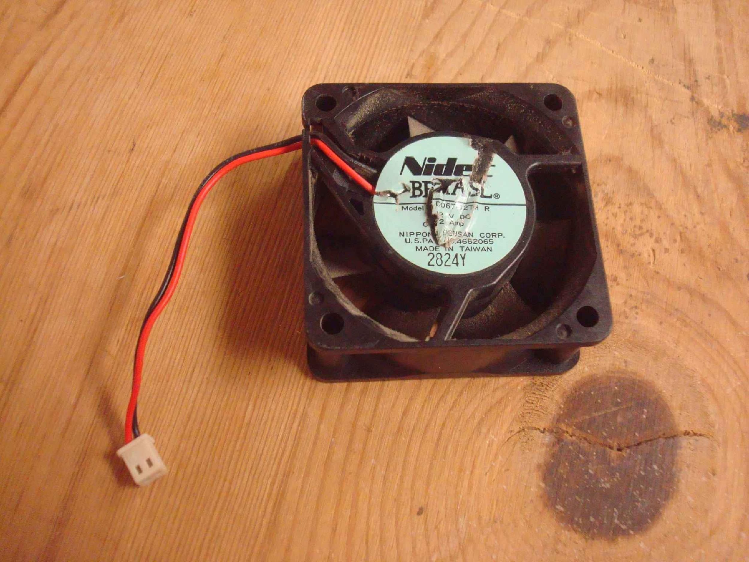 NIDEC D06T-12TH R FAN 7 BLADE 12VDC 0.02AMP 60MM X 25MM 2WIRE
