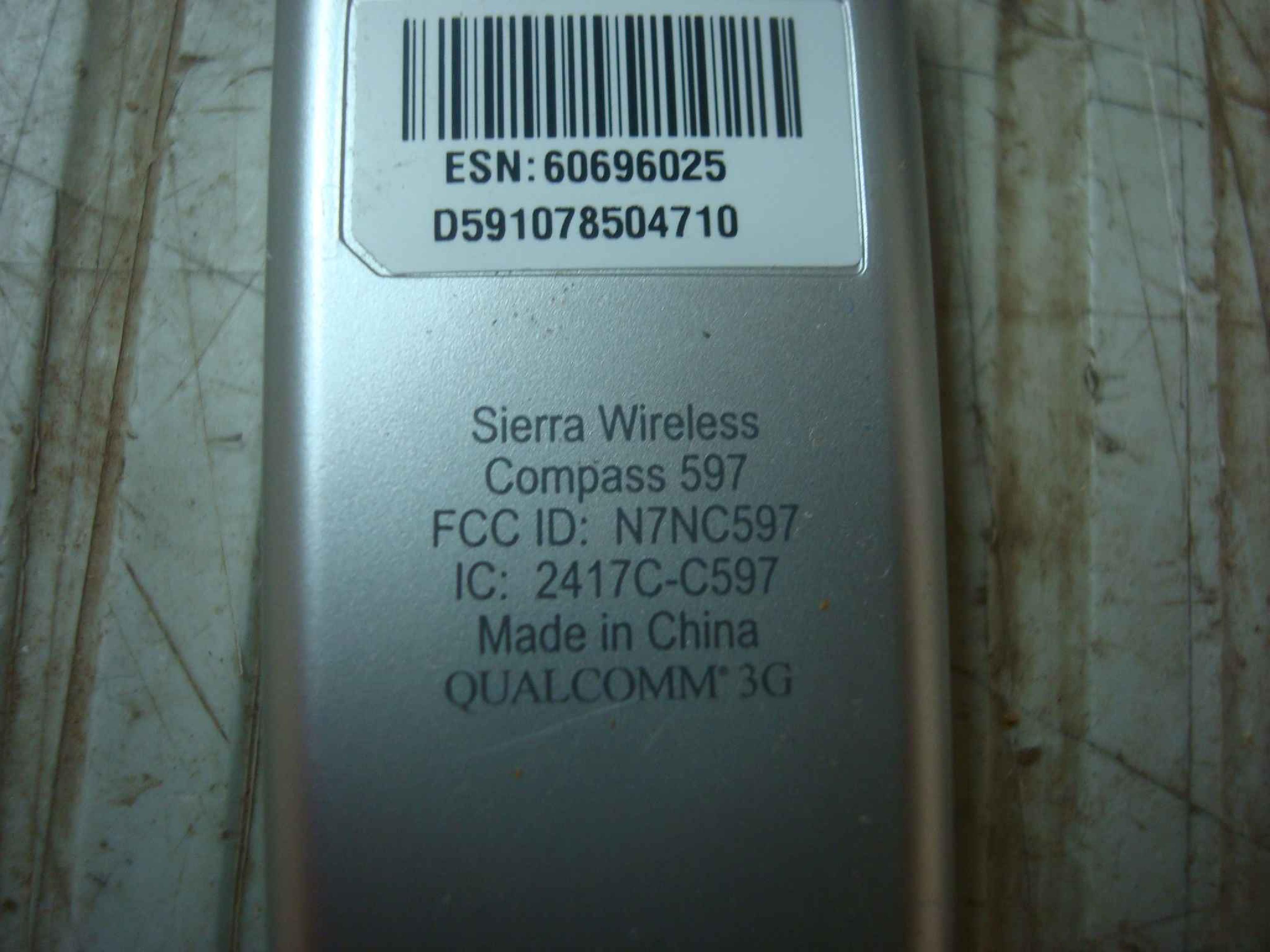 SPRINT N7NC597 SIERRA WIRELESS COMPASS 597 3G USB MODEM