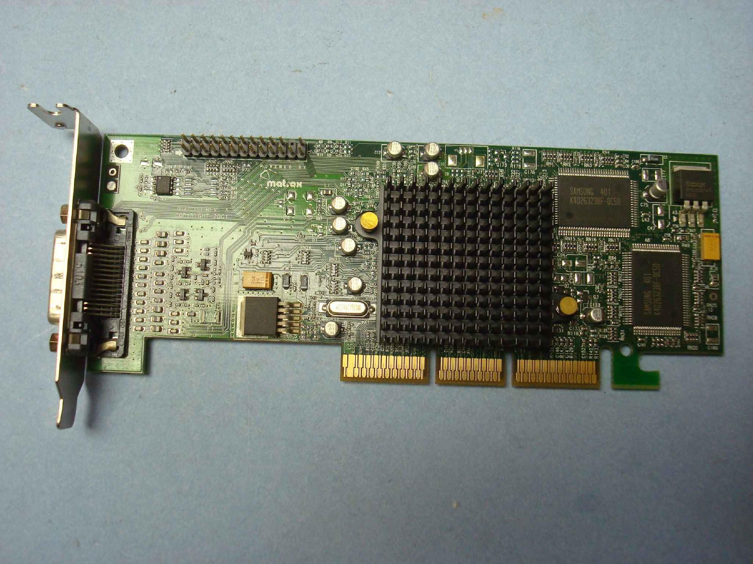 MATROX MGI G55MADDL32DR 32MG AGP VIDEO CARD G55 DUAL-HEAD