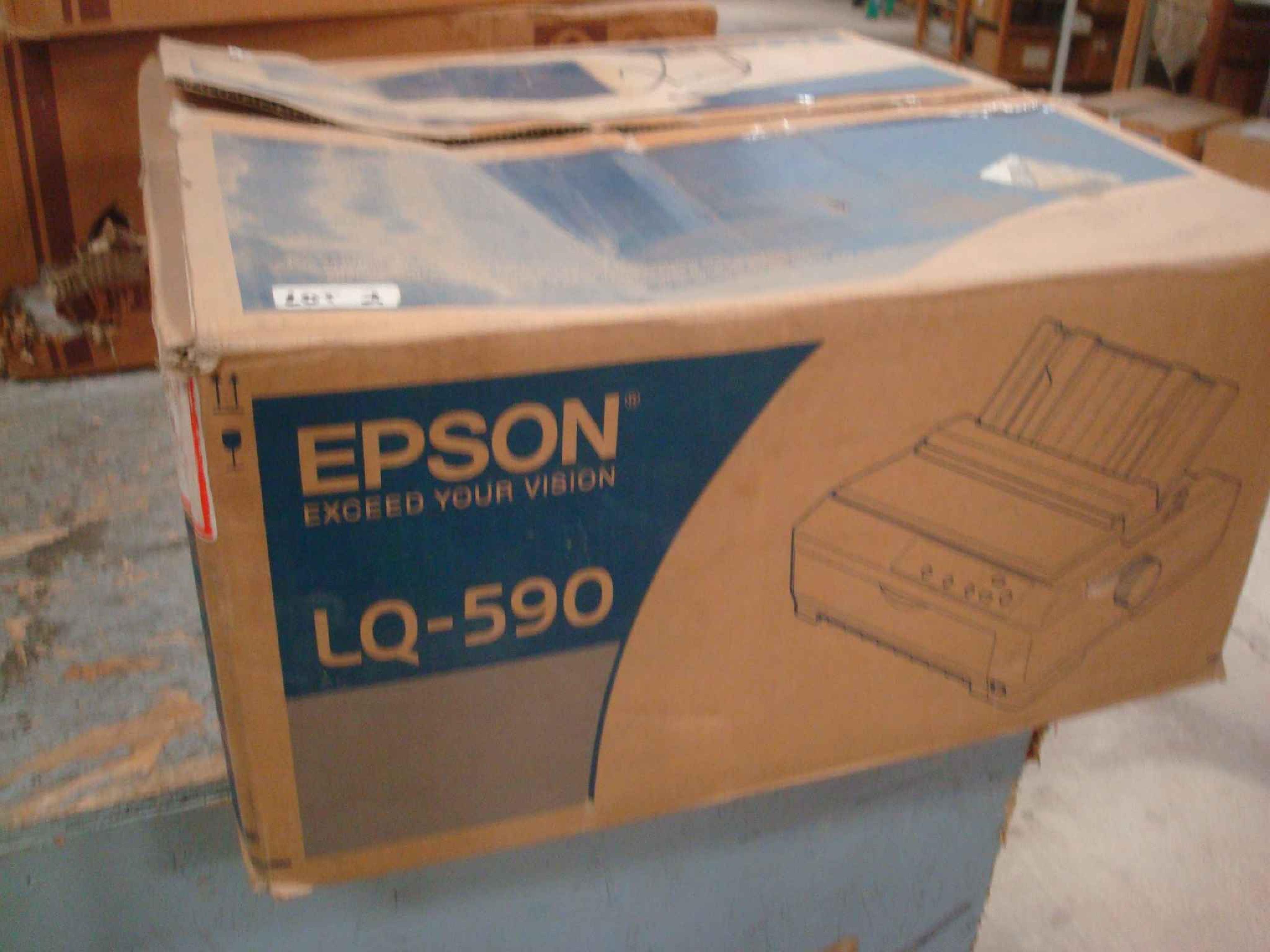 EPSON LQ-590 OPEN BOX, COMPLETE DOT MATRIX PRINTER