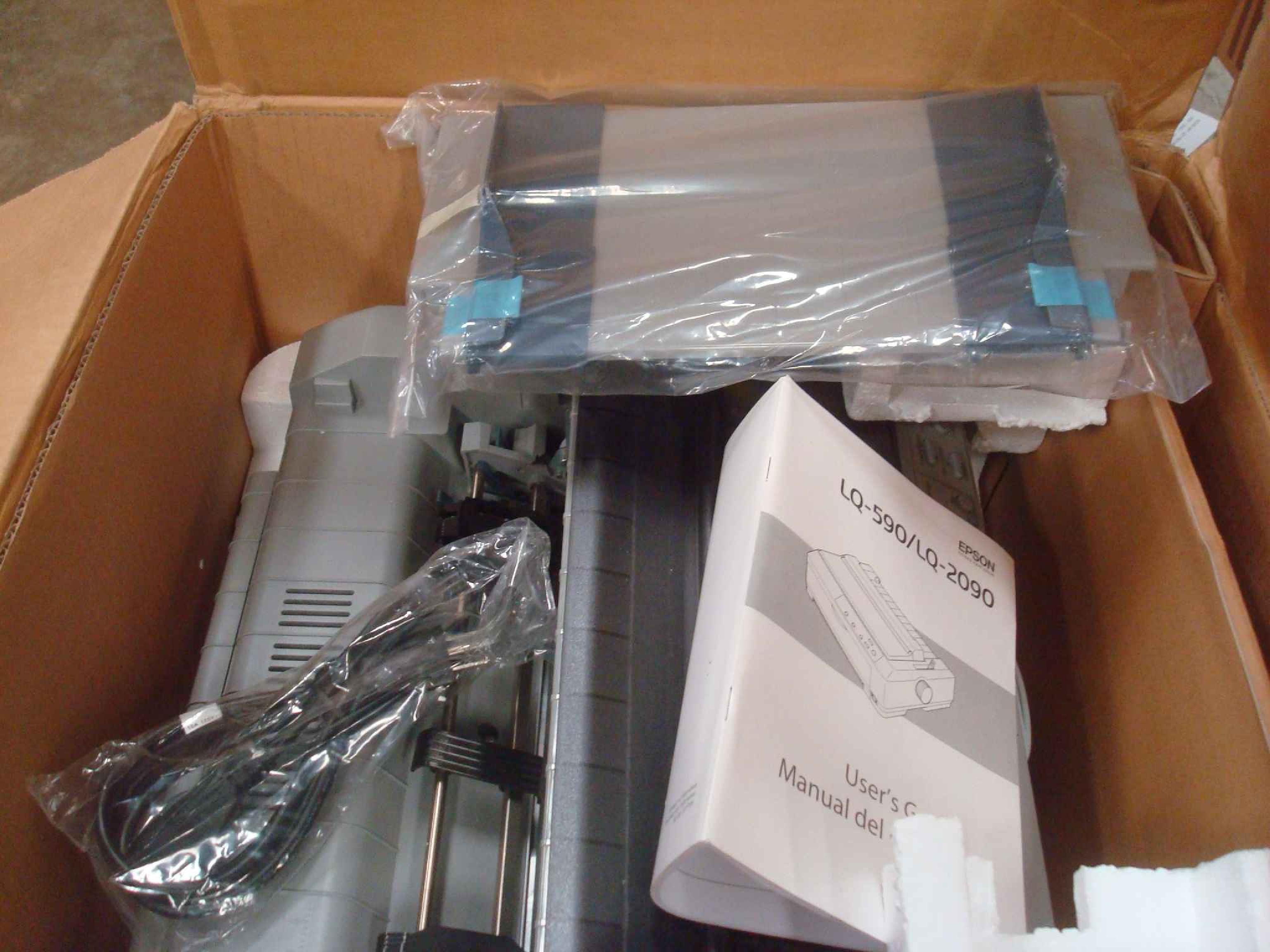 EPSON LQ-590 OPEN BOX, COMPLETE DOT MATRIX PRINTER