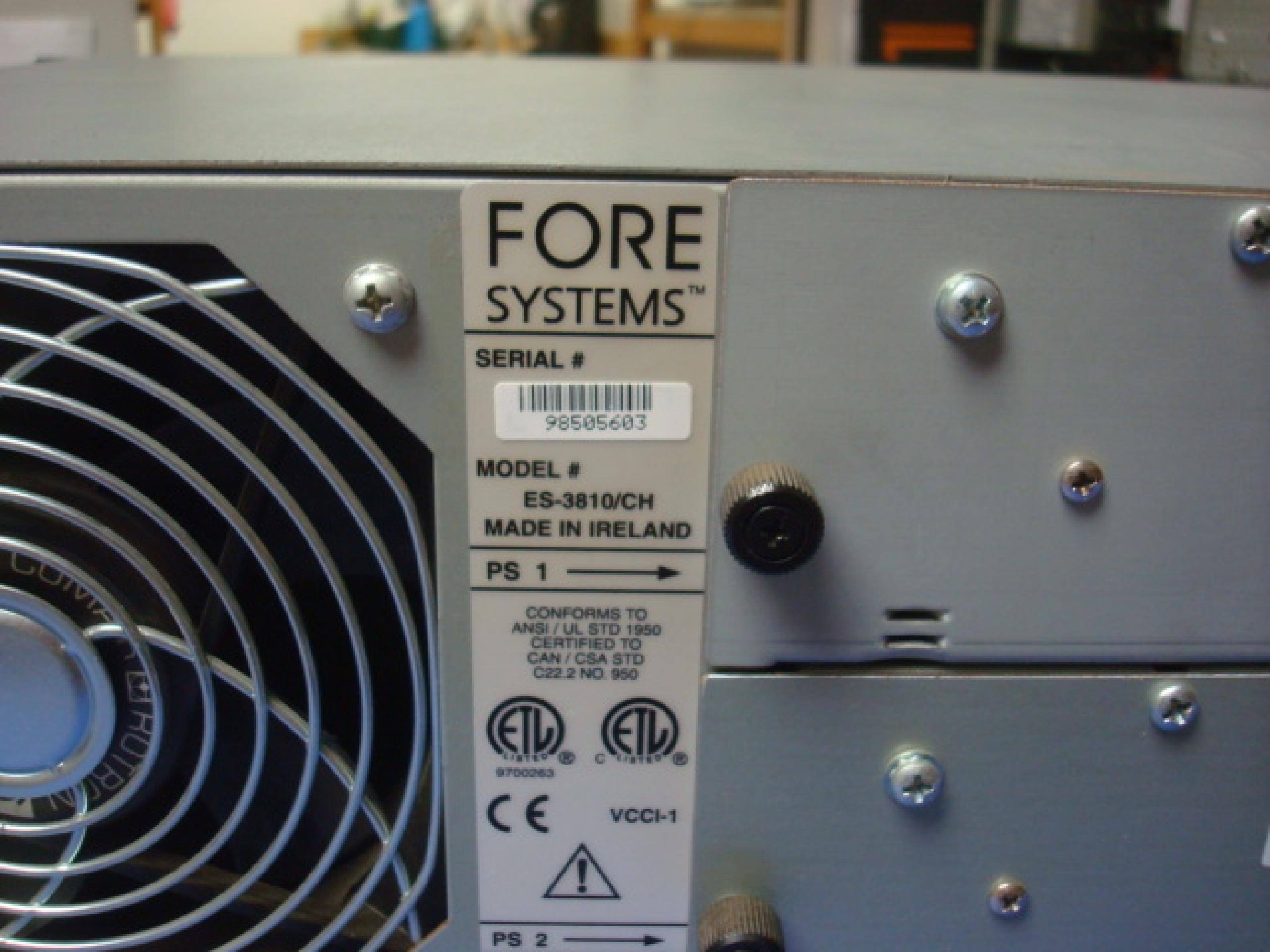 FORE 97075627 FORERUNNER ES-3810 CHASSIS WITH POWER SUPPLY