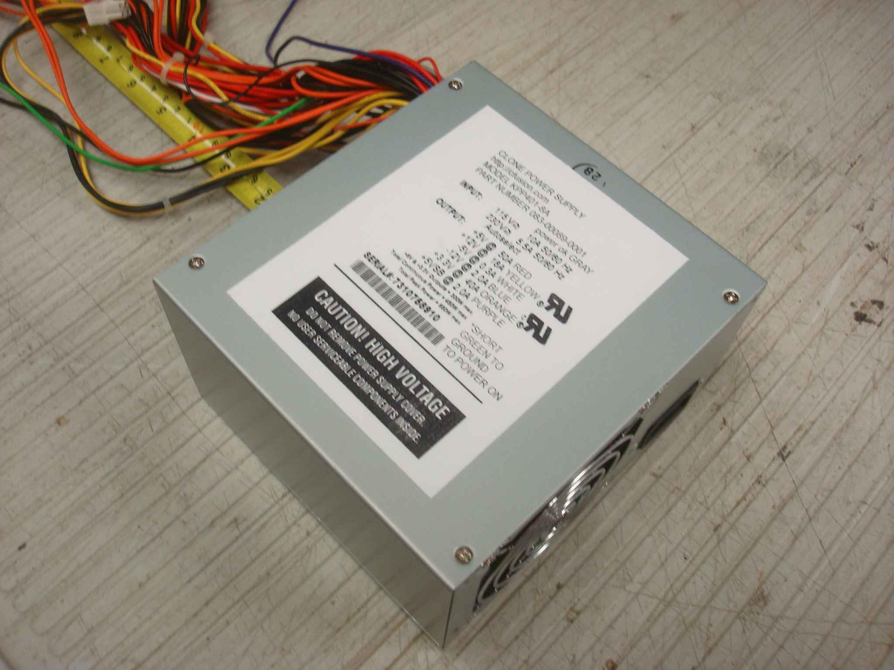 PACIFIC POWER PRODUCTS KPP401-8A CLONE AT POWER SUPPLY WITH 3.3V 5V -5V 12V -12V 400 WATT