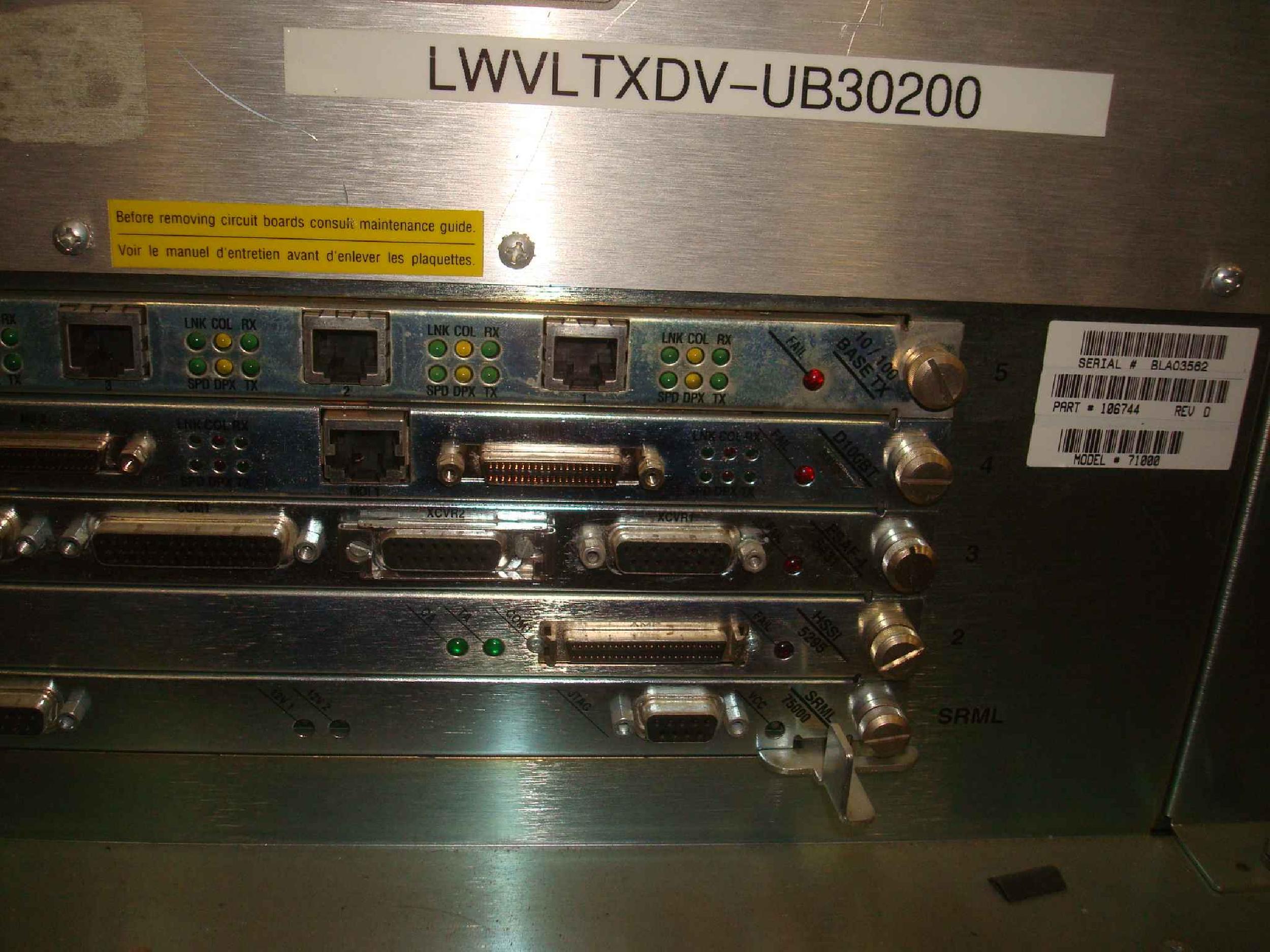 BAY NETWORKS NORTEL P300711-AR37 4 PORT 100M ENET 10/100 BASE TX CARD,