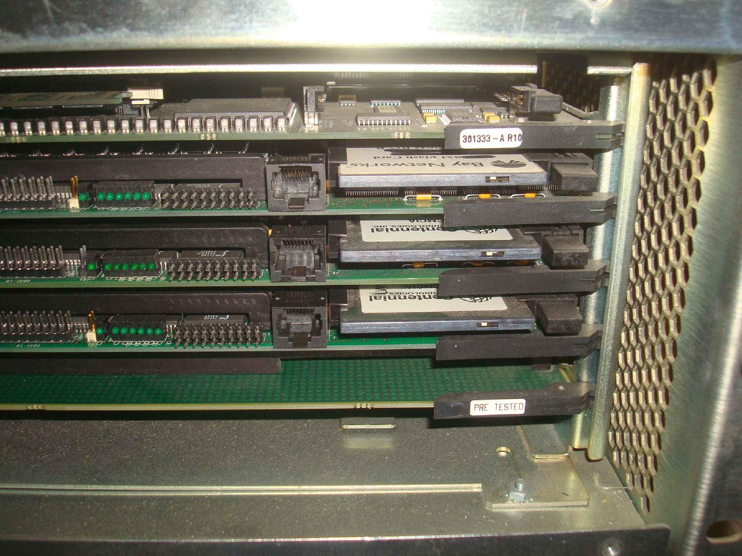 BAY NETWORKS NORTEL STXSF1010564 INERFACE BORD WITH PCMCIA, 1 30PIN SIMM, 4 72PIN SIMM