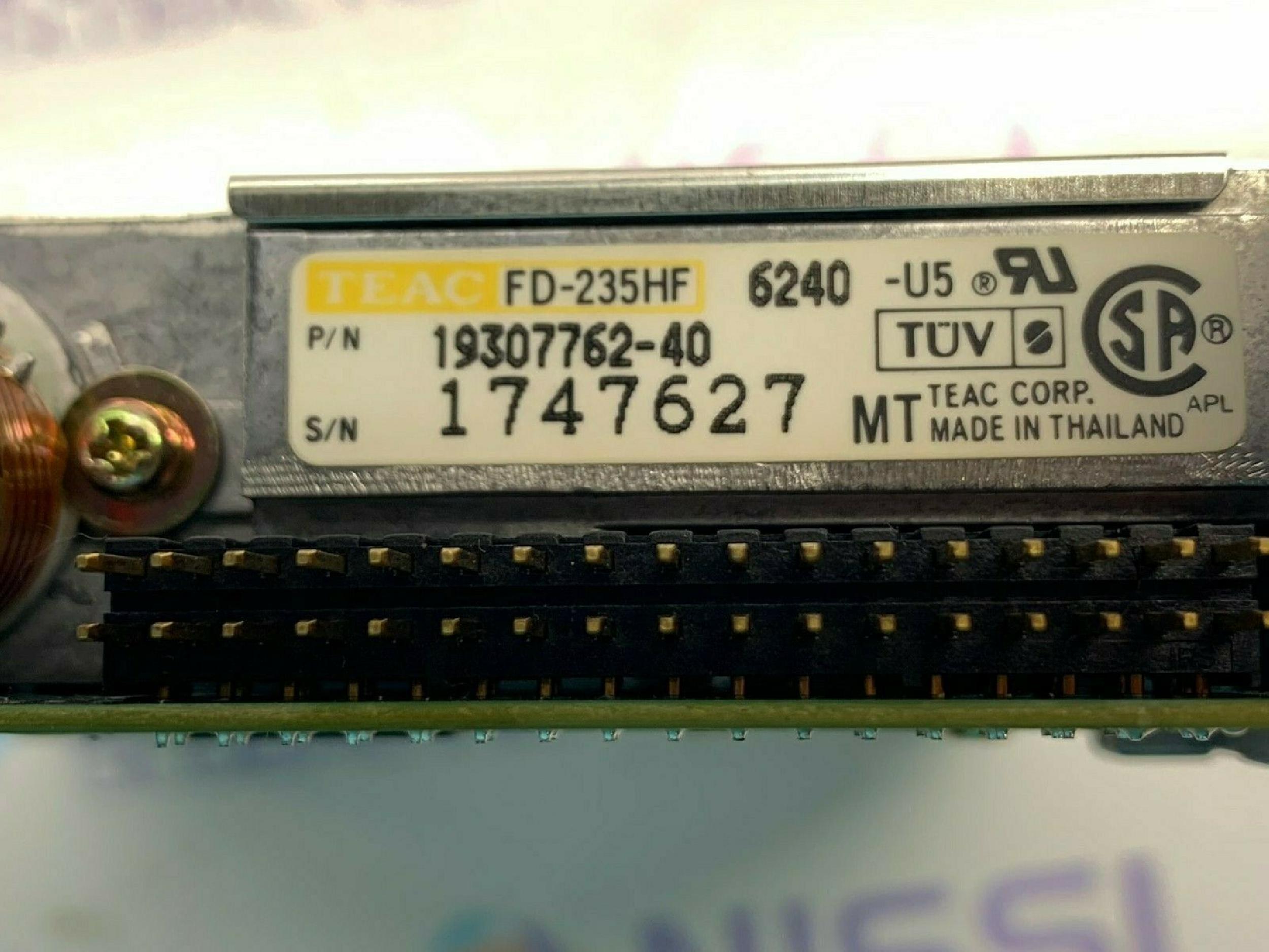 TEAC FD-235HF 1.44MB FLOPPY DRIVE 3.5  NO BEZEL