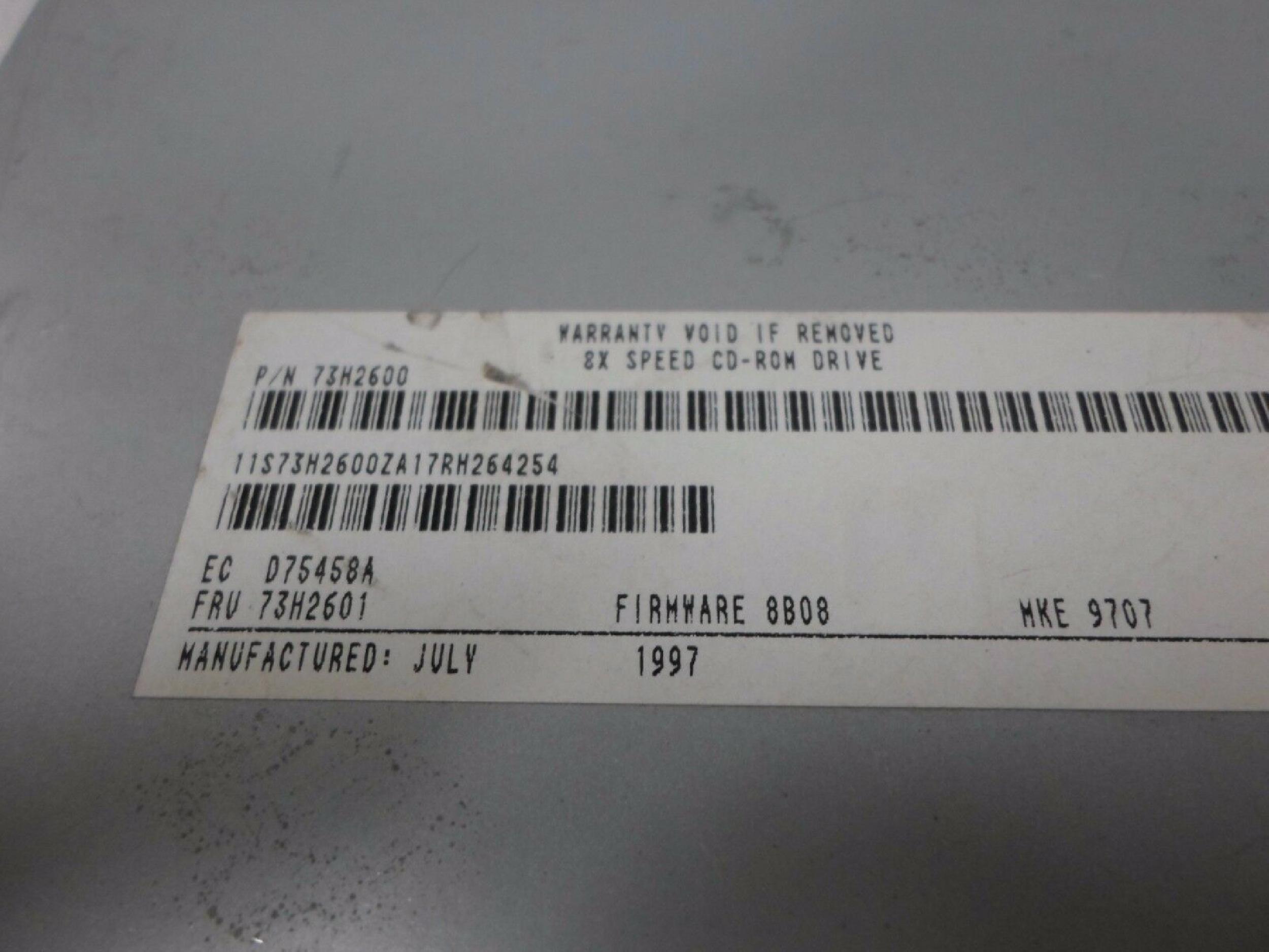 IBM 73H2601 8X SCSI CDROM DRIVE