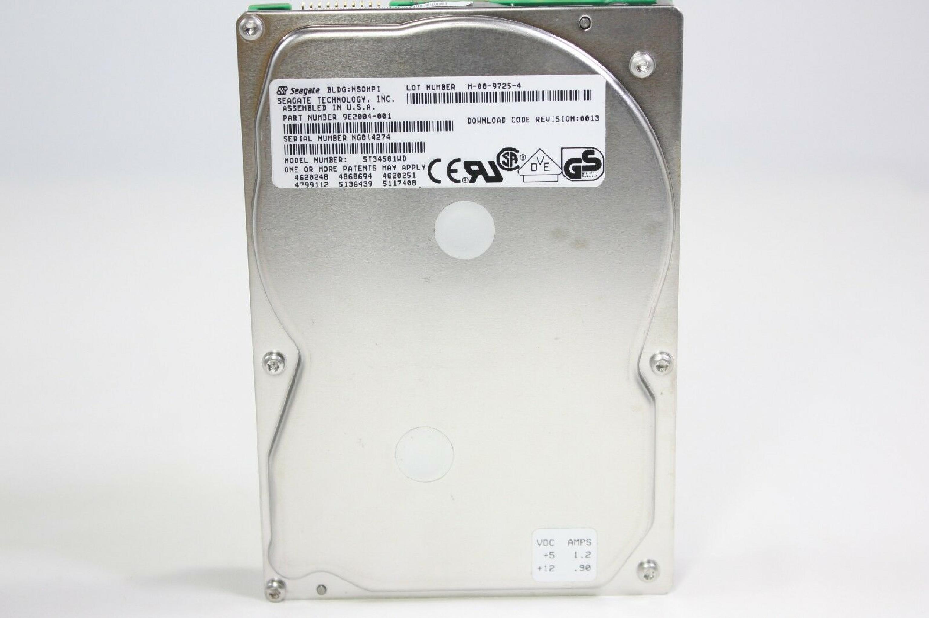 SEAGATE ST34501WD 4GB CHEETAH ULTRA WIDE 3.5 DIFFERENTIAL