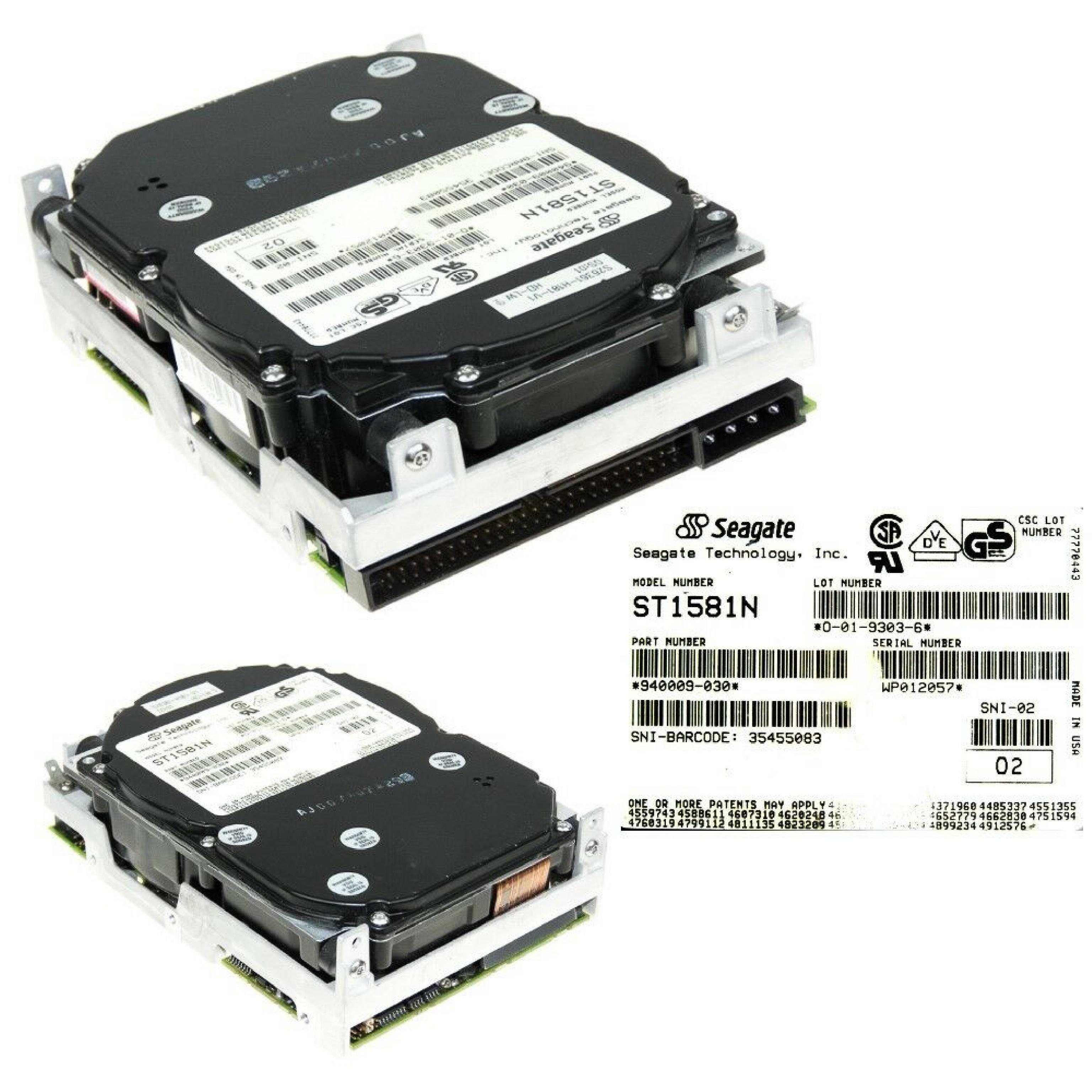 SEAGATE ST1581N 3.5INCH 525MB SCSI DRIVE