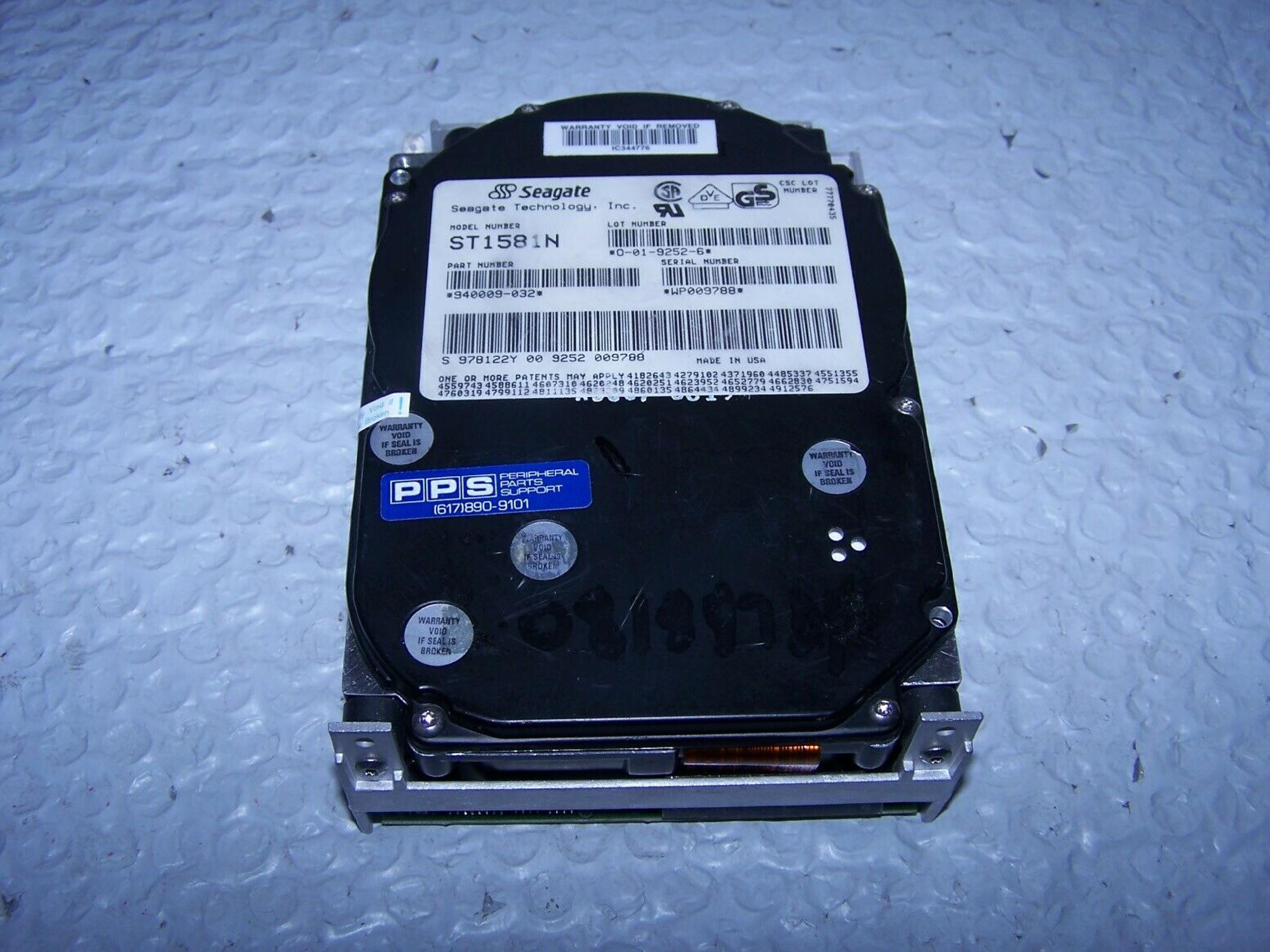 SEAGATE ST1581N 3.5INCH 525MB SCSI DRIVE