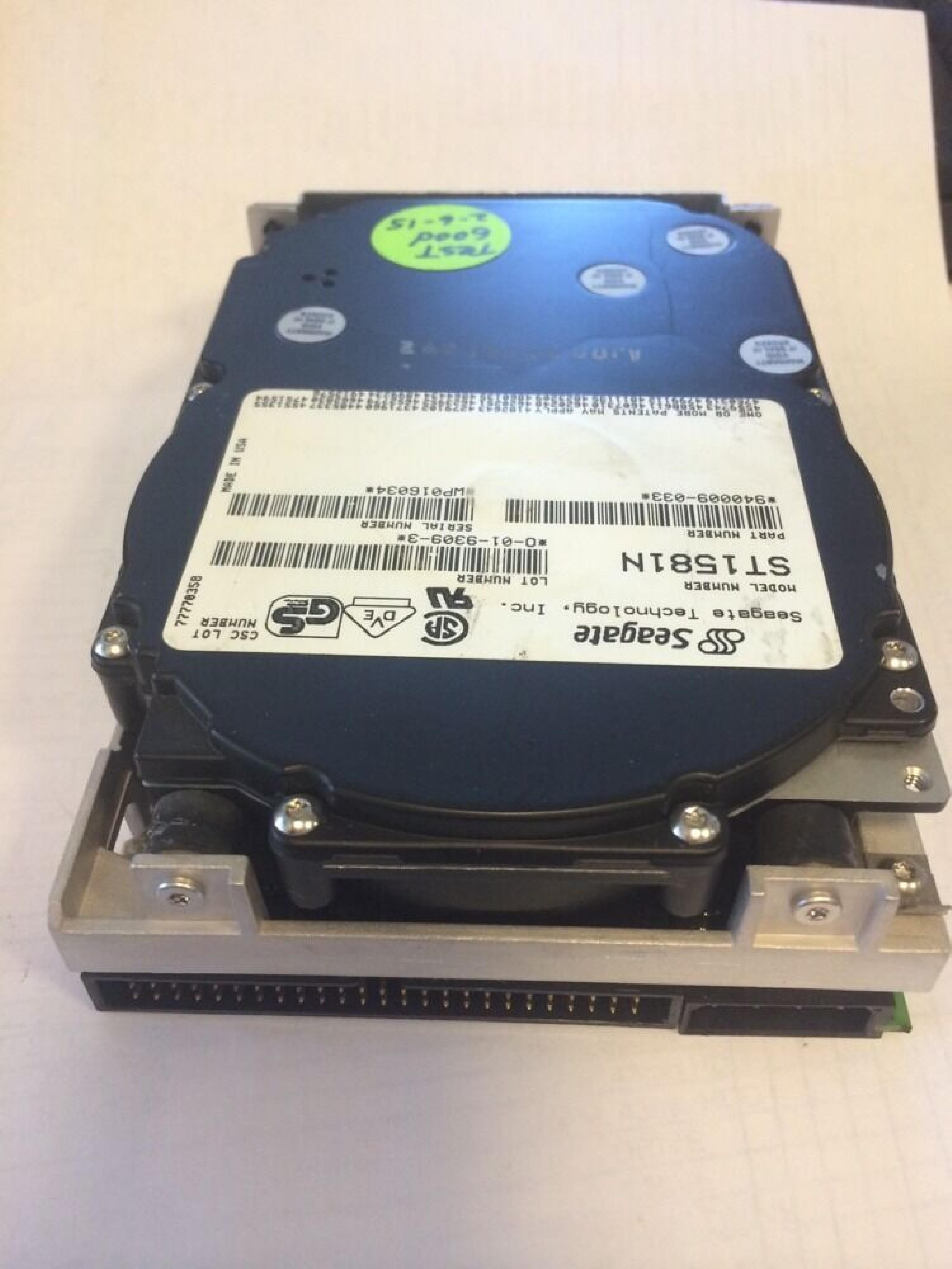 SEAGATE ST1581N 3.5INCH 525MB SCSI DRIVE