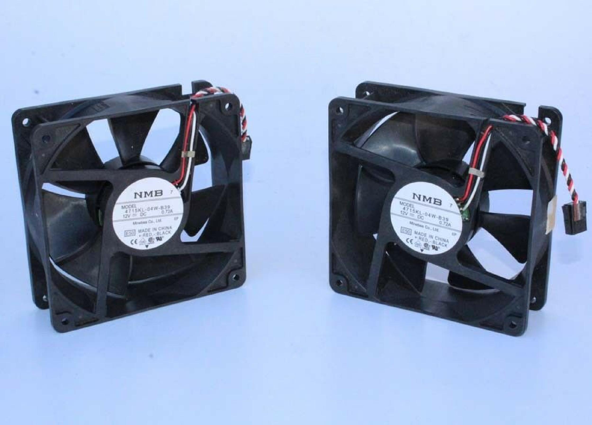 NMB 4715KL-04W-B39 FAN 12VOLT 4.625INCHES BY 4.625 INCHES PROLIANT 1000 1500 2000 4000 4500 SYSTEMPRO COMPATIBLE 12VDC 0.72A 7 BLADE BRUSHLESS 120MM X 38MM 3 WIRES 4