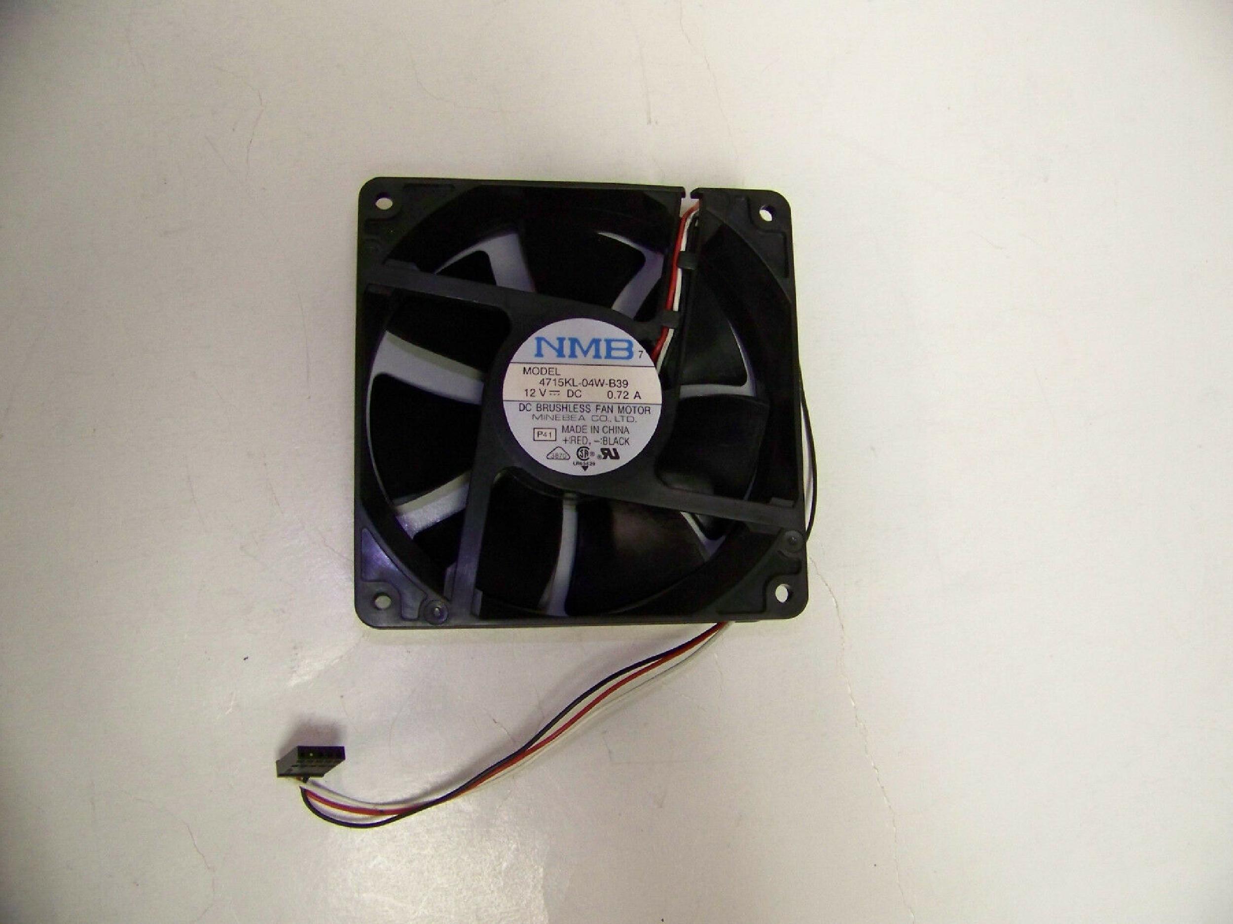 NMB 4715KL-04W-B39 FAN 12VOLT 4.625INCHES BY 4.625 INCHES PROLIANT 1000 1500 2000 4000 4500 SYSTEMPRO COMPATIBLE 12VDC 0.72A 7 BLADE BRUSHLESS 120MM X 38MM 3 WIRES 4