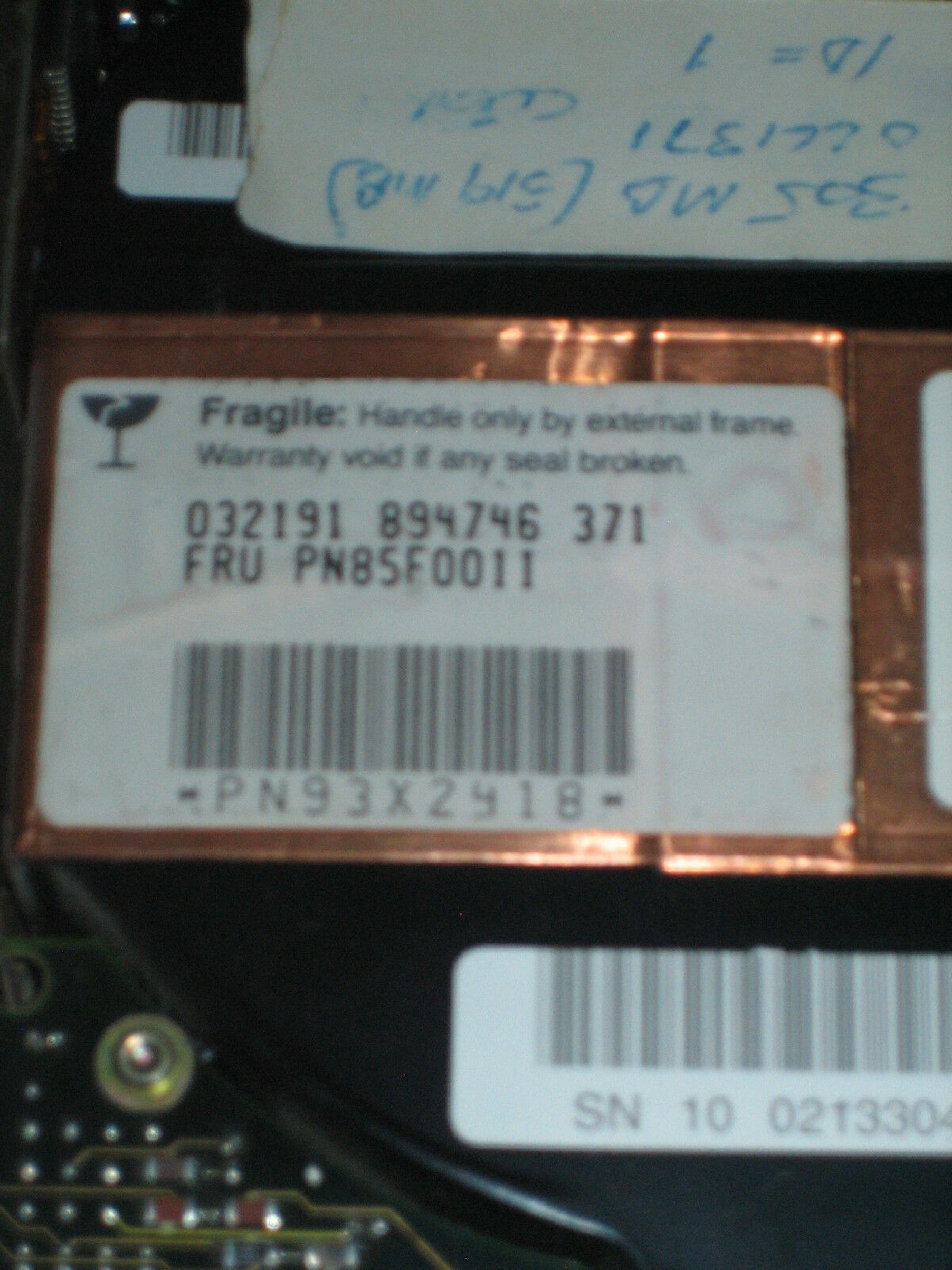 IBM 85F0011 320MB 3.5 SCSI Hard Drive 50 Pin