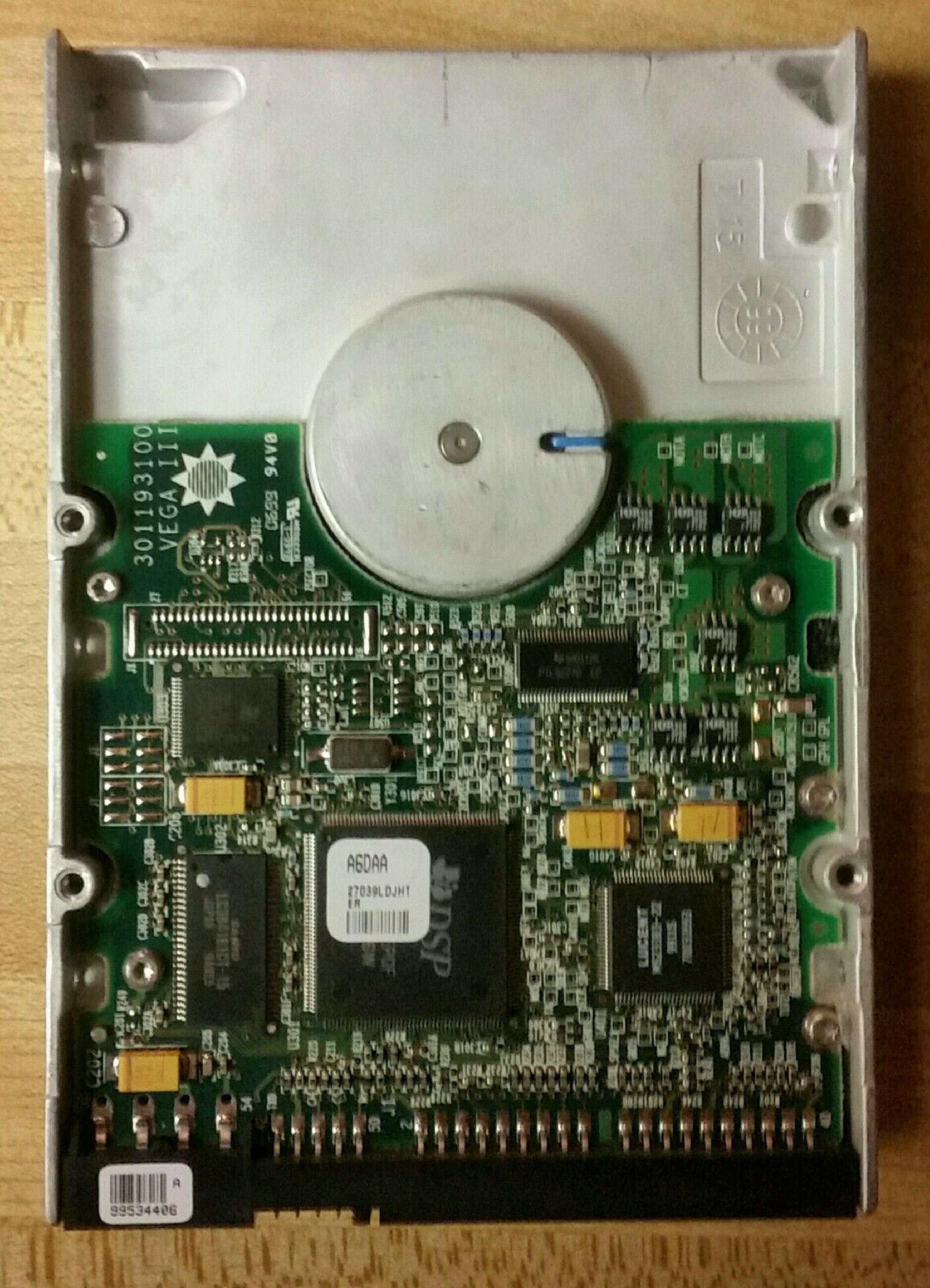 DELL 0009144D HD IDE 6.4GB 3.5INCH DRIVE 05/12/99 HDA 53A PCBA 08A UNIQUE 52A GAS64112