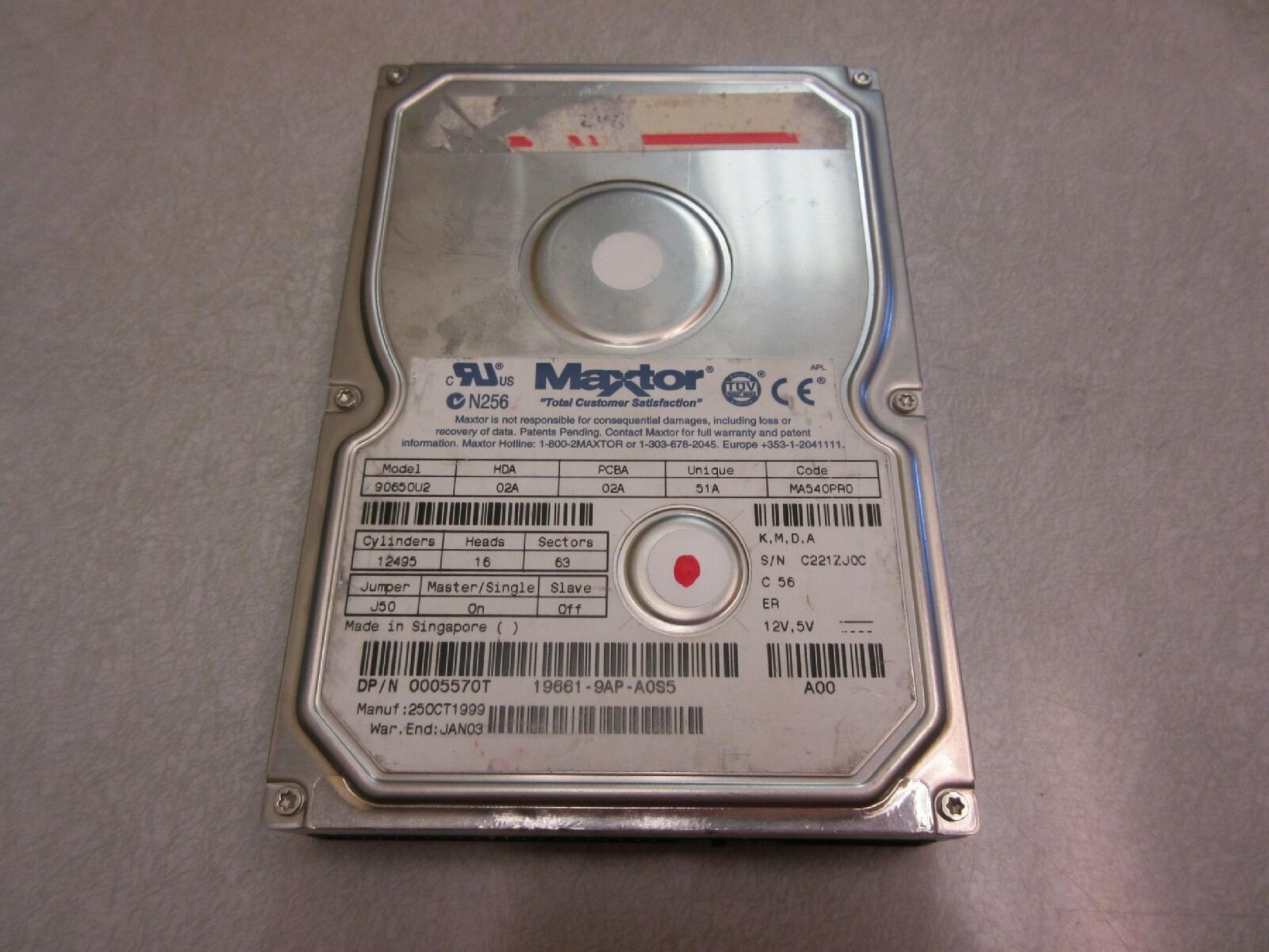 DELL 005570T HD IDE 6.4GB 3.5INCH