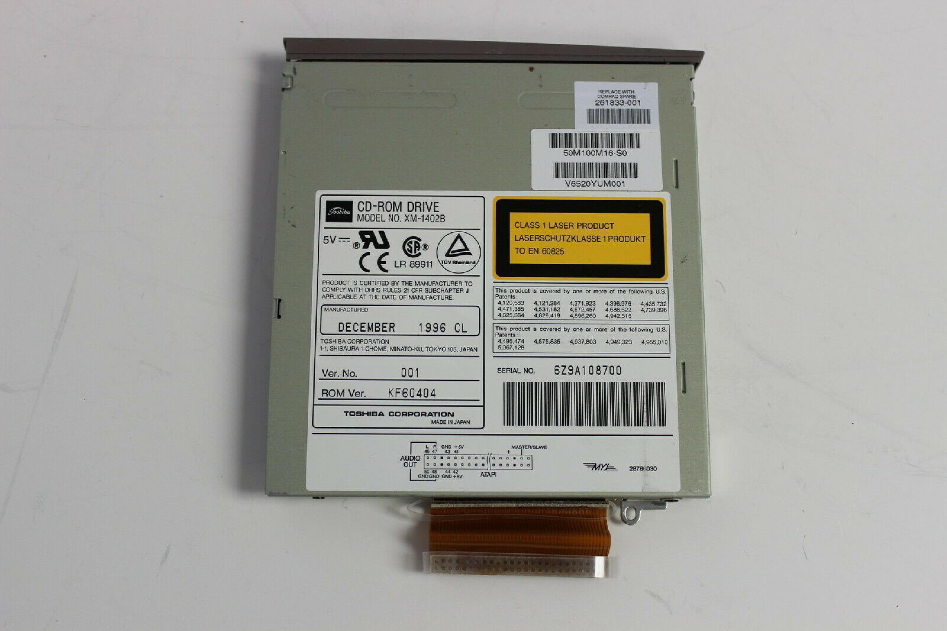 TOSHIBA XM-1402B SUPERSLIM NOTEBOOK DRIVE