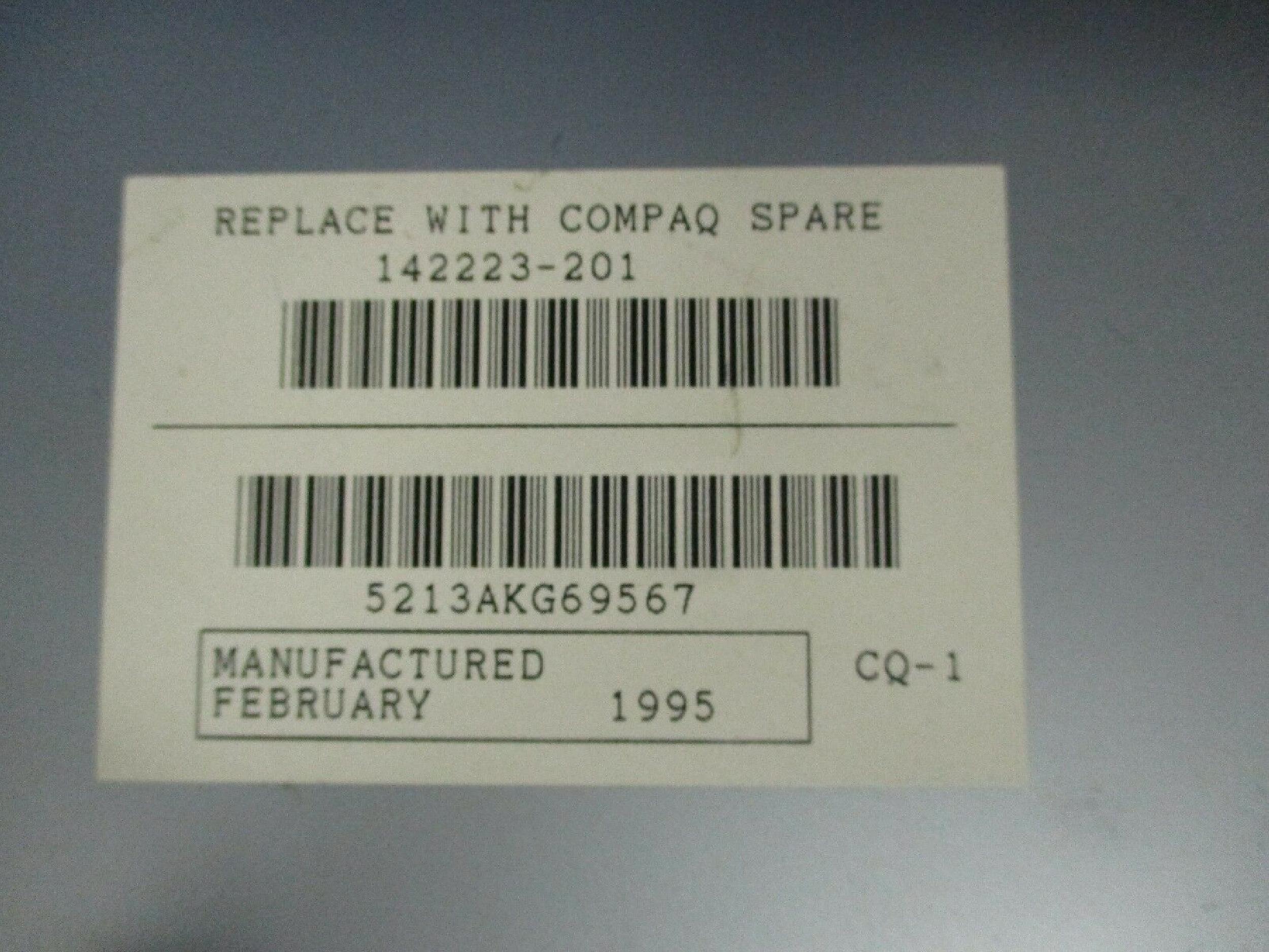 COMPAQ / HEWLETT PACKARD / HP 142223-201 2X INTERNAL SCSI CDROM DRIVE