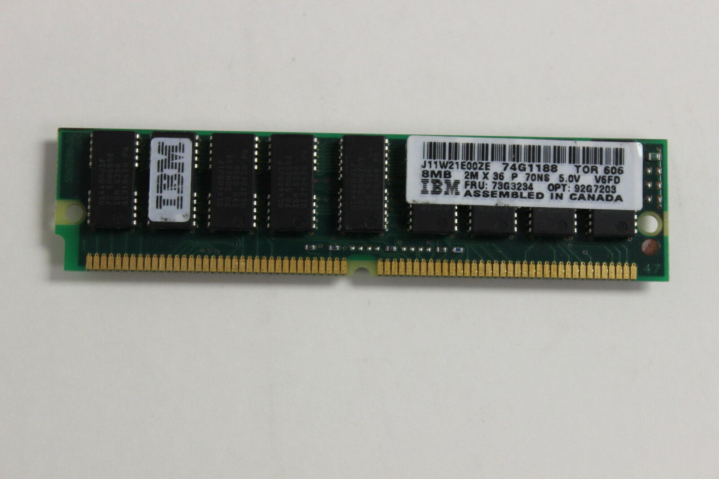 IBM 73G3234 PC 320 SERVER 8/70NS SIMM 72PIN