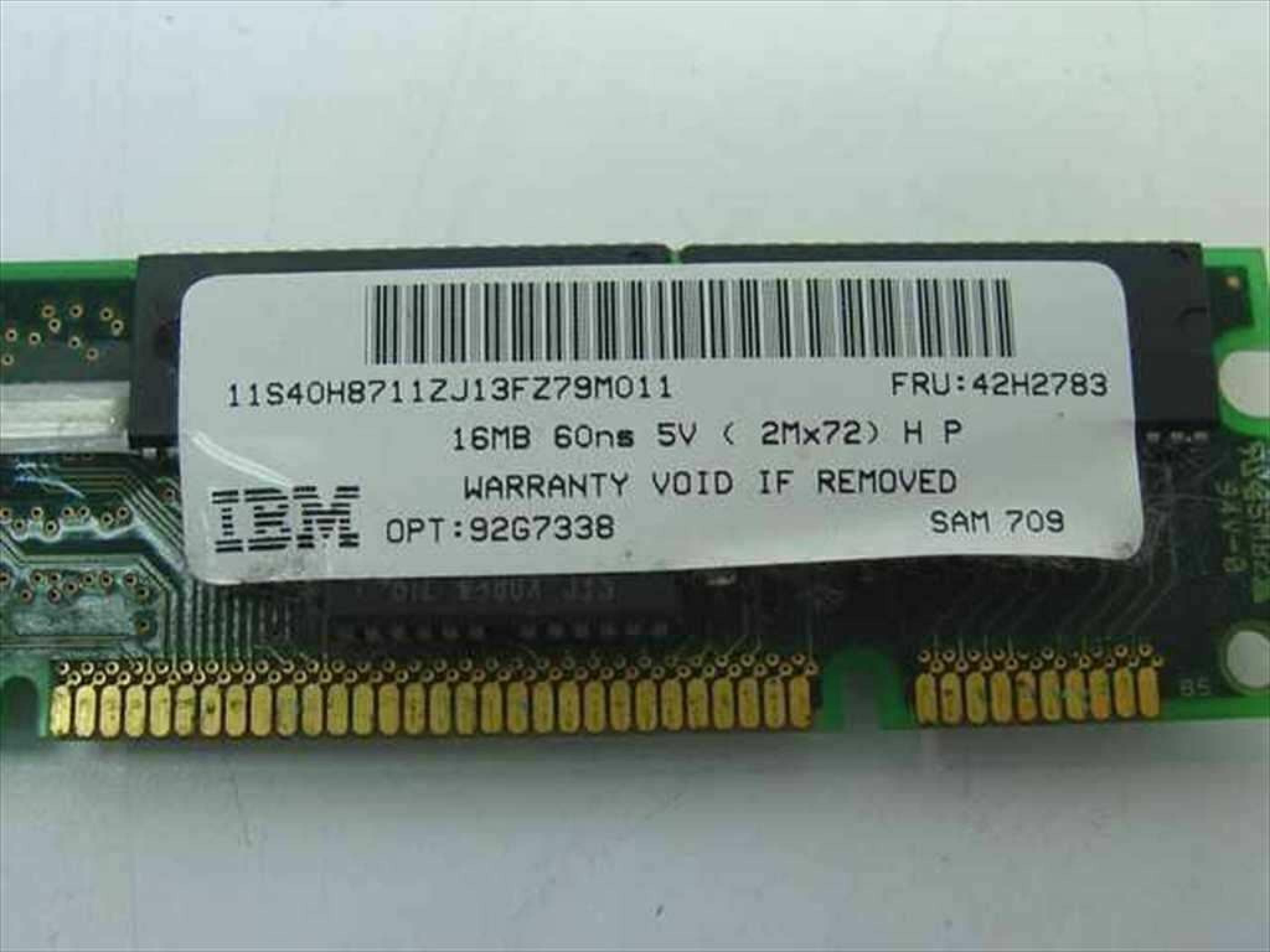 IBM 42H2783 16MB DIMM 60NS 5 VOLT 2X72 PARITY