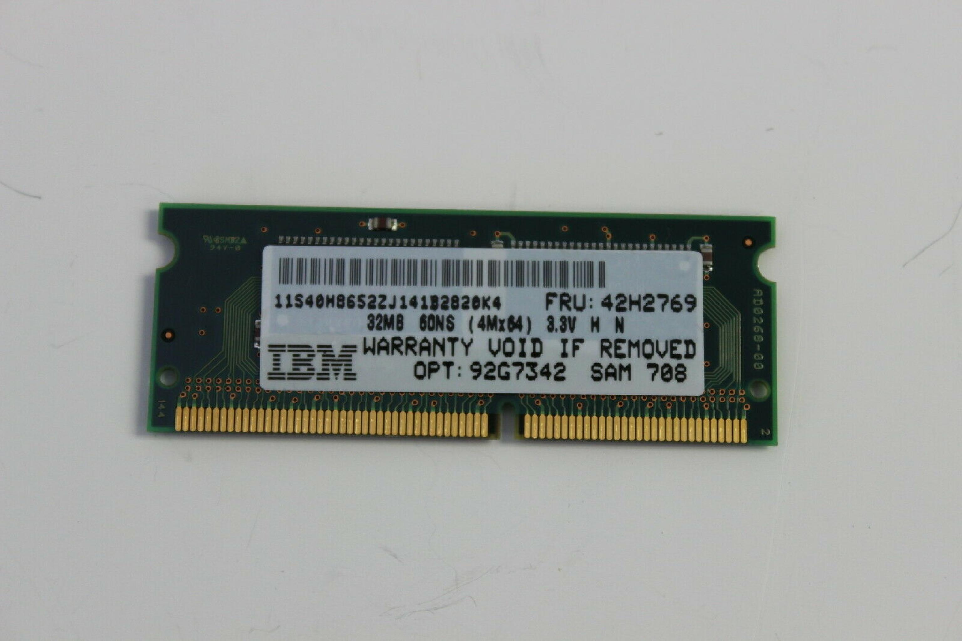 IBM 42H2769 32MB EDO SO DIMM