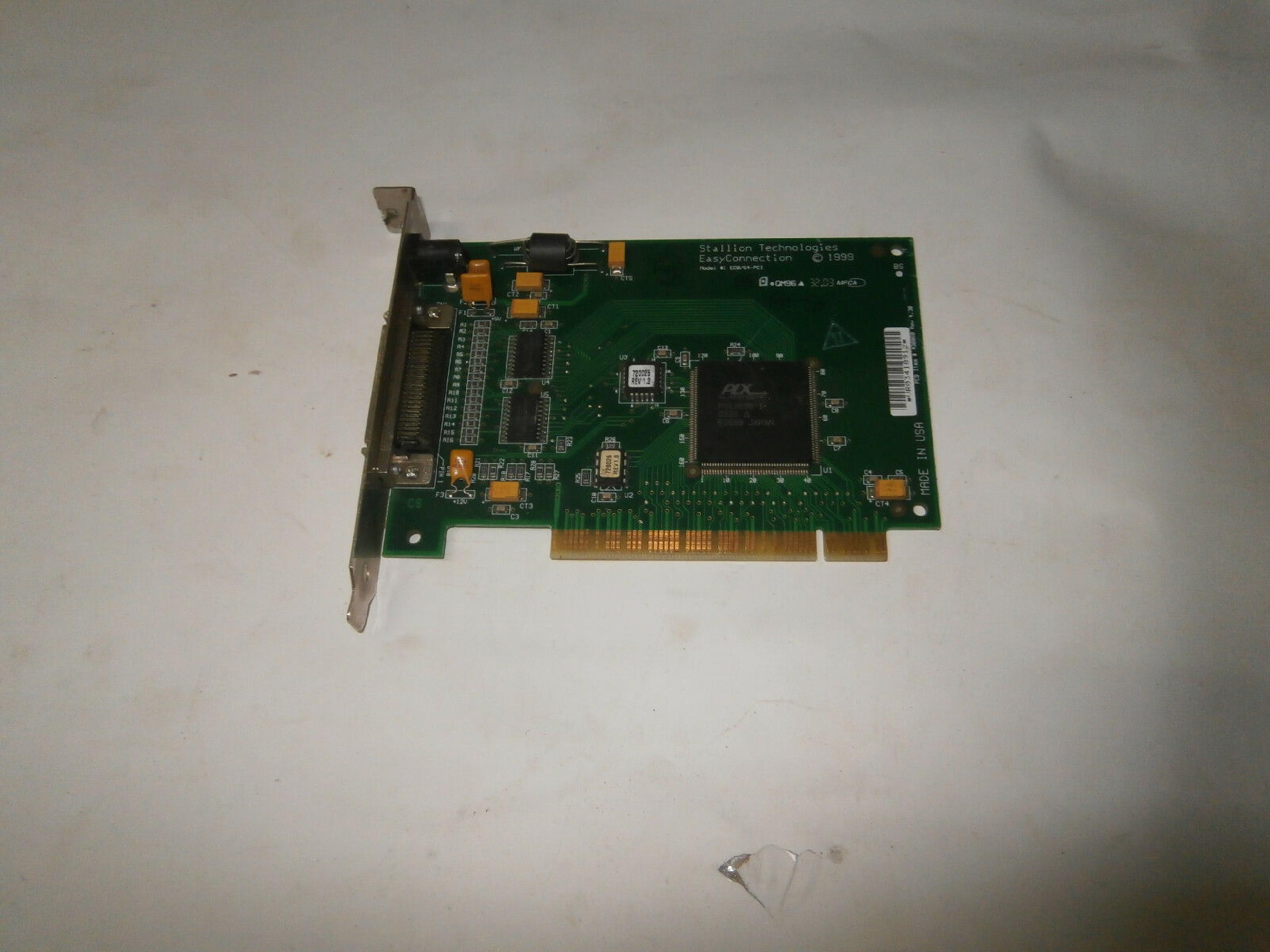 STALLION TECHNOLOGIES 600088 EASYCONNECTION 8/64 HOST ADAPTER PCI CONTROLS 8 TO 64 SERIAL PORTS