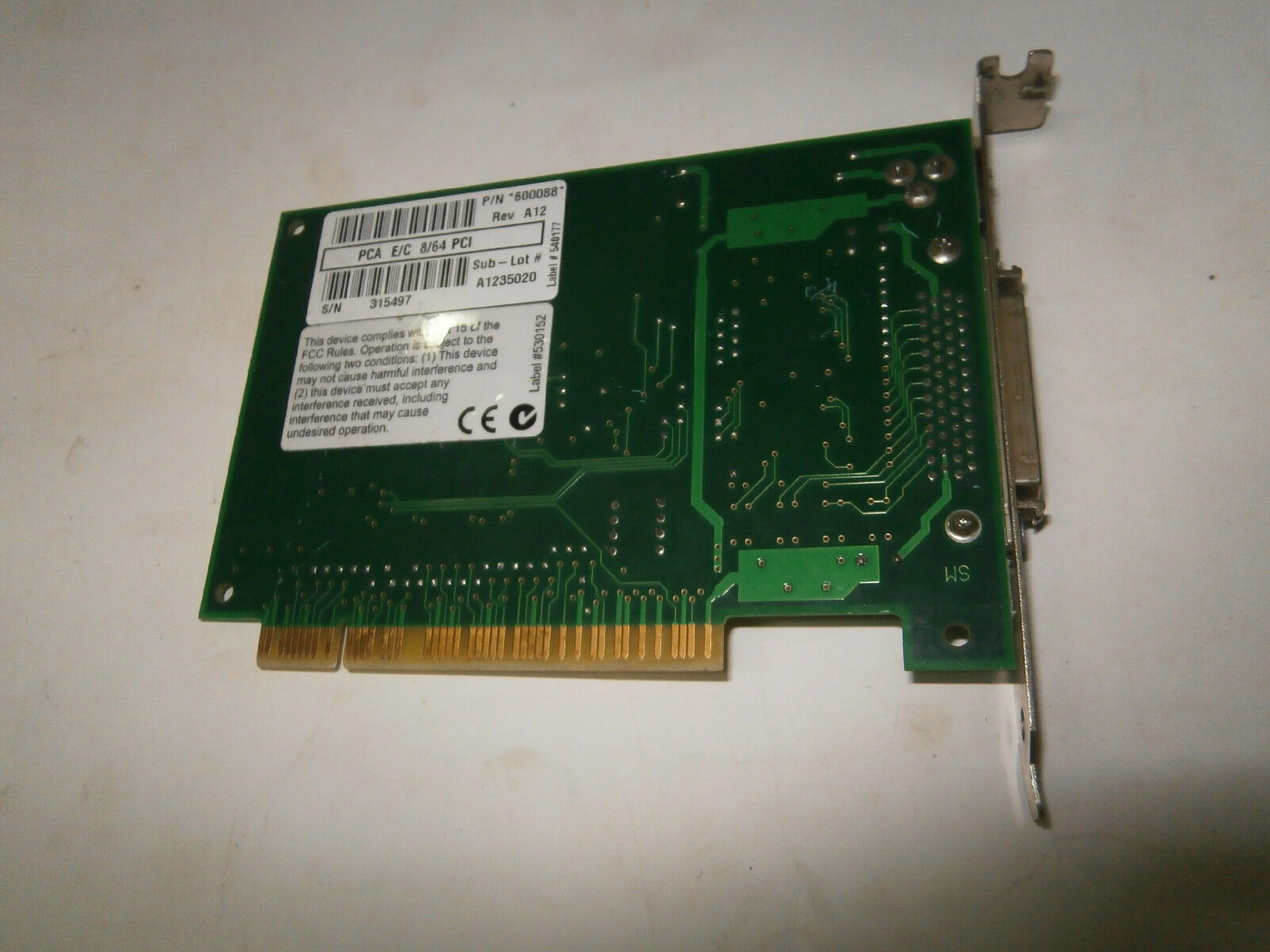 STALLION TECHNOLOGIES 600088 EASYCONNECTION 8/64 HOST ADAPTER PCI CONTROLS 8 TO 64 SERIAL PORTS