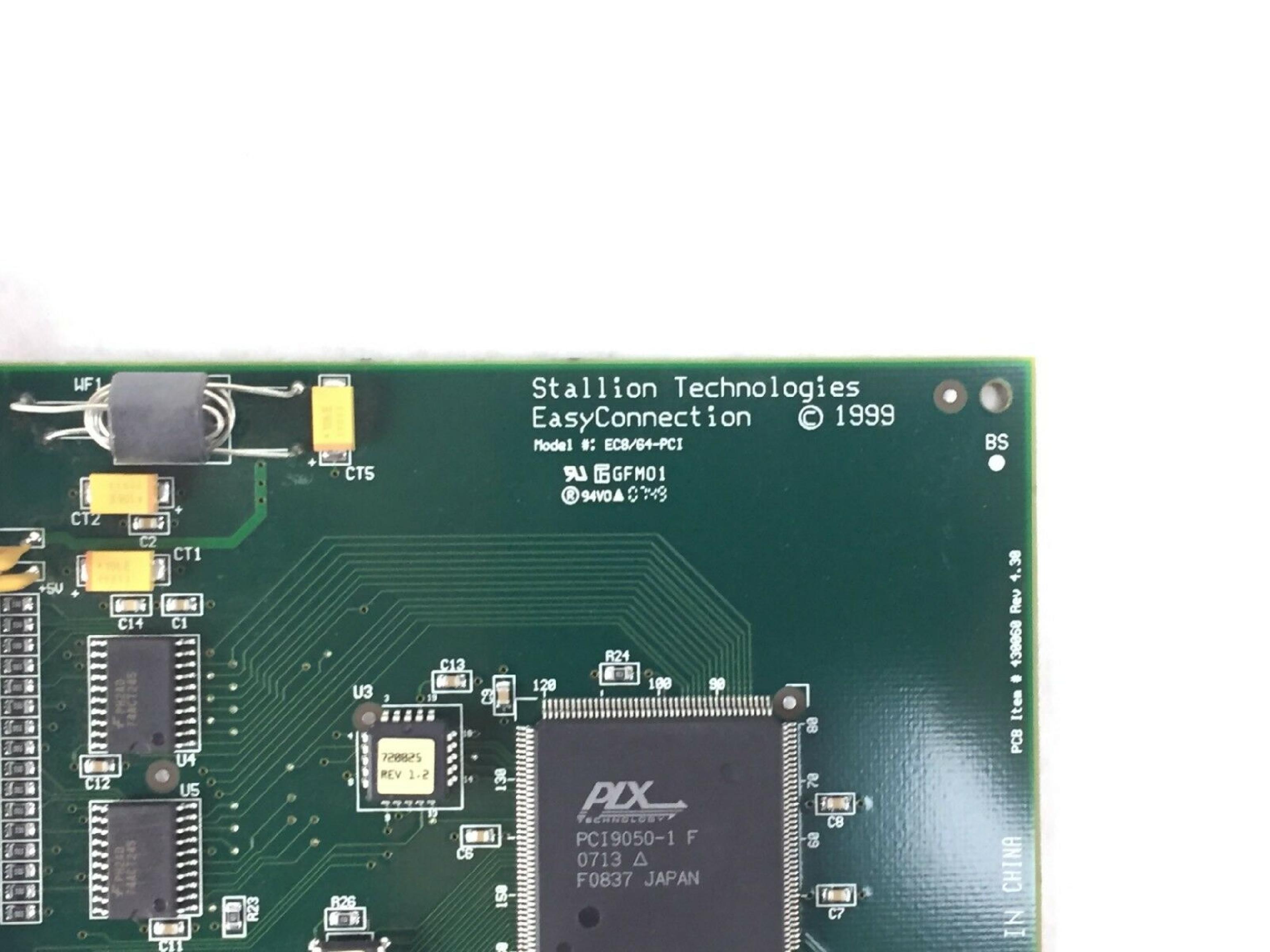 STALLION TECHNOLOGIES 600088 EASYCONNECTION 8/64 HOST ADAPTER PCI CONTROLS 8 TO 64 SERIAL PORTS