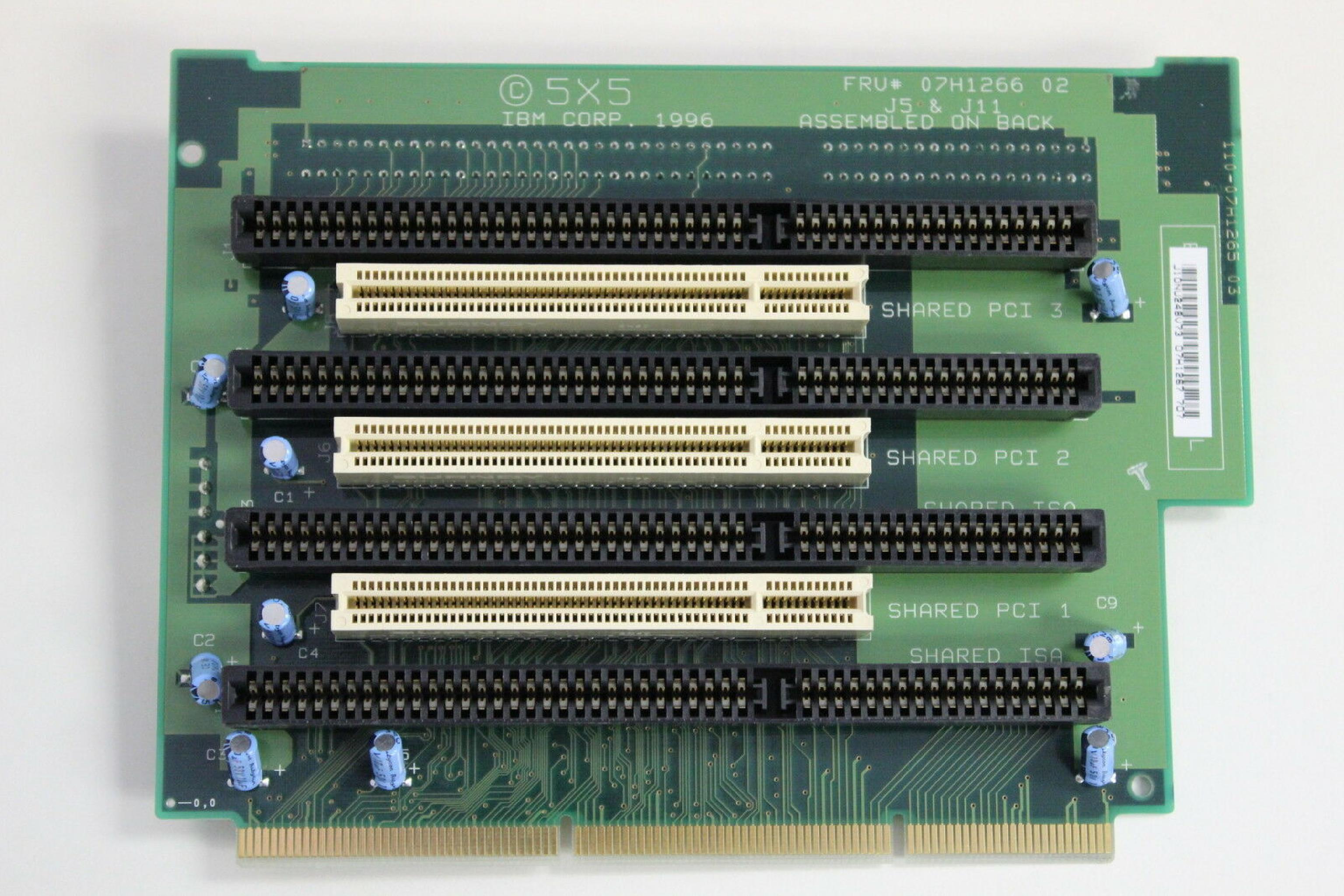 IBM 07H1266 PCI ISA RISER CARD PC350 PC750