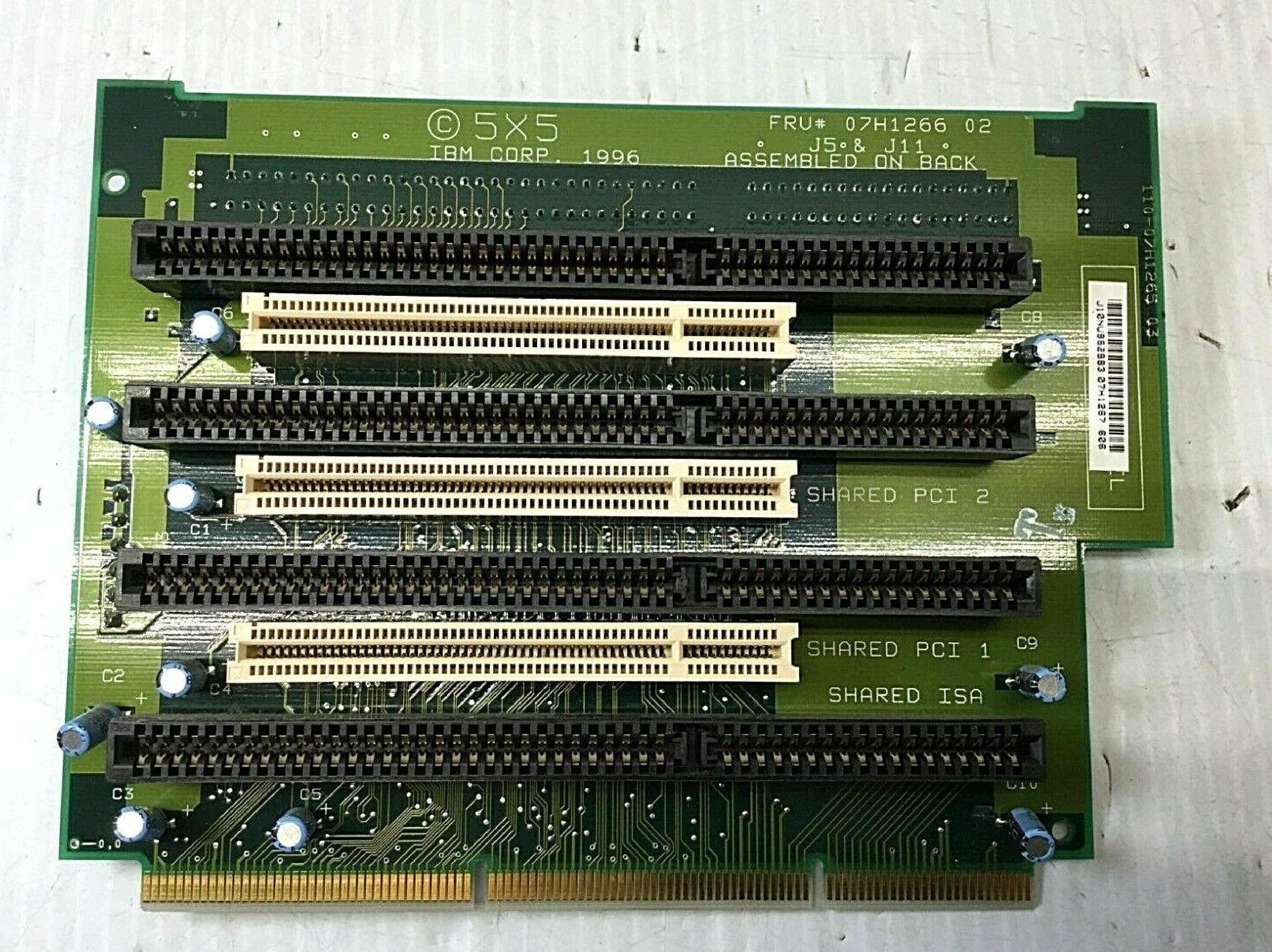 IBM 07H1266 PCI ISA RISER CARD PC350 PC750