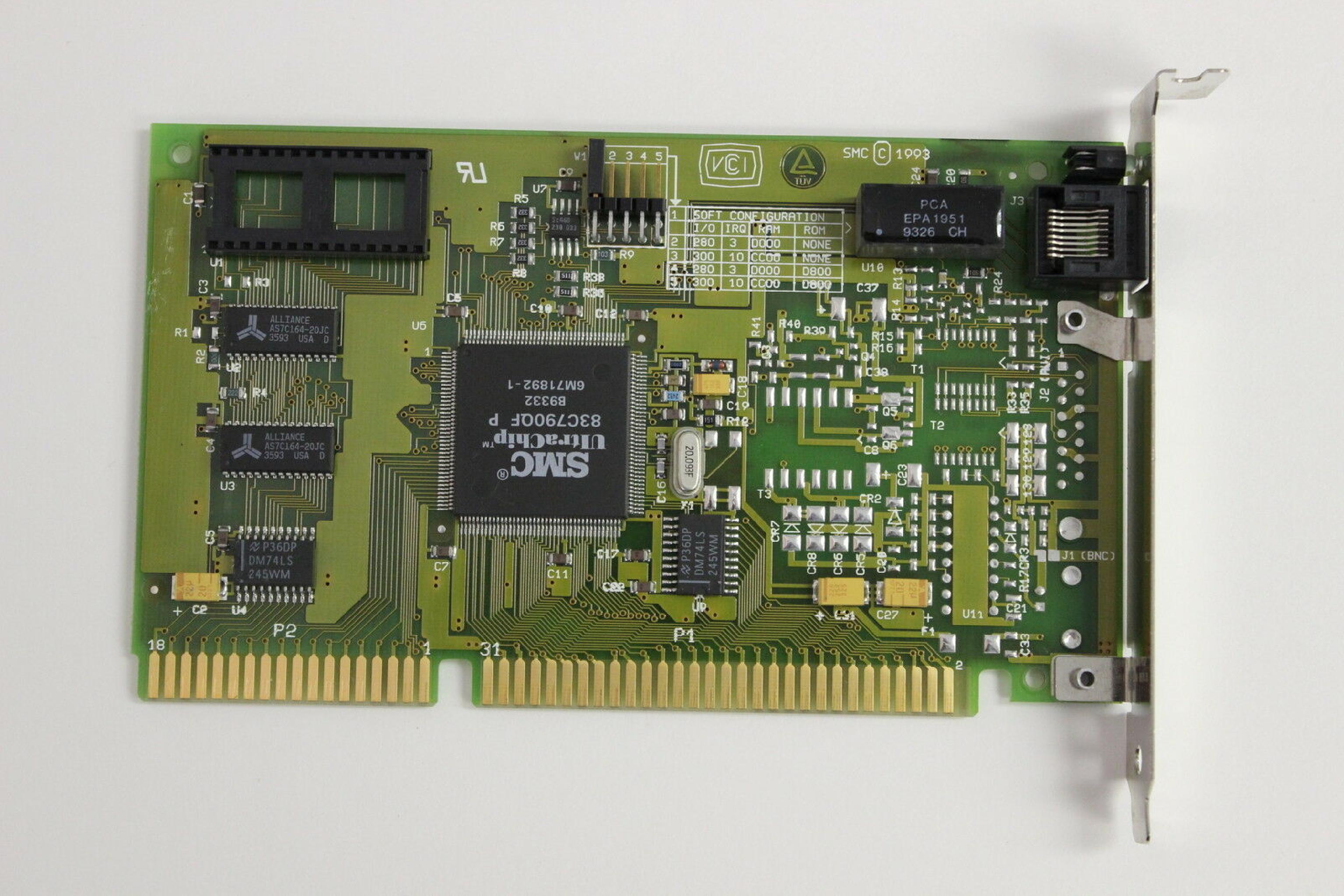 SMC / STANDARD MICROSYSTEMS CORPORATION 61-600455-004 ETHERCARD ELITE 16T ULTRA