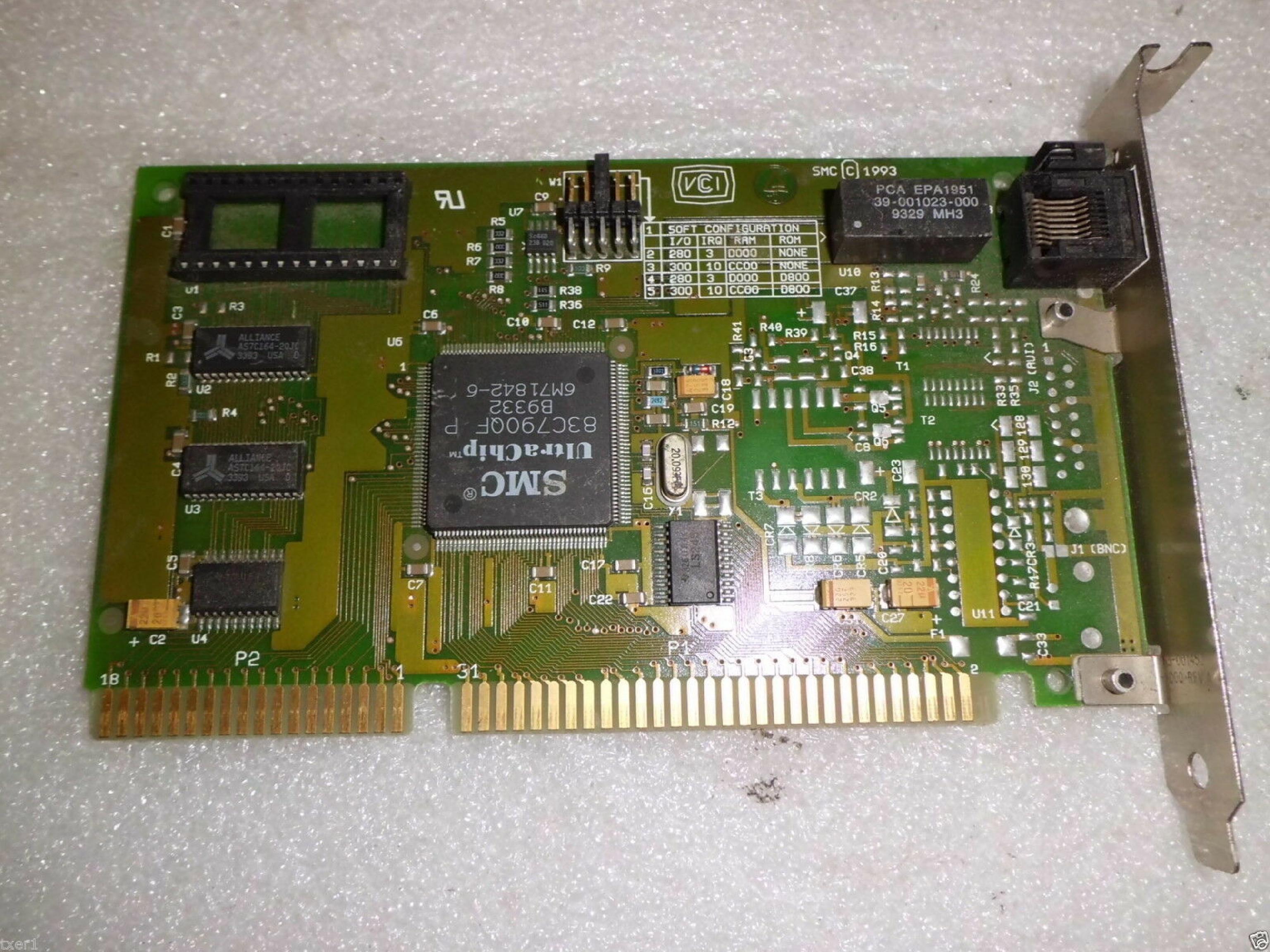 SMC / STANDARD MICROSYSTEMS CORPORATION 61-600455-004 ETHERCARD ELITE 16T ULTRA