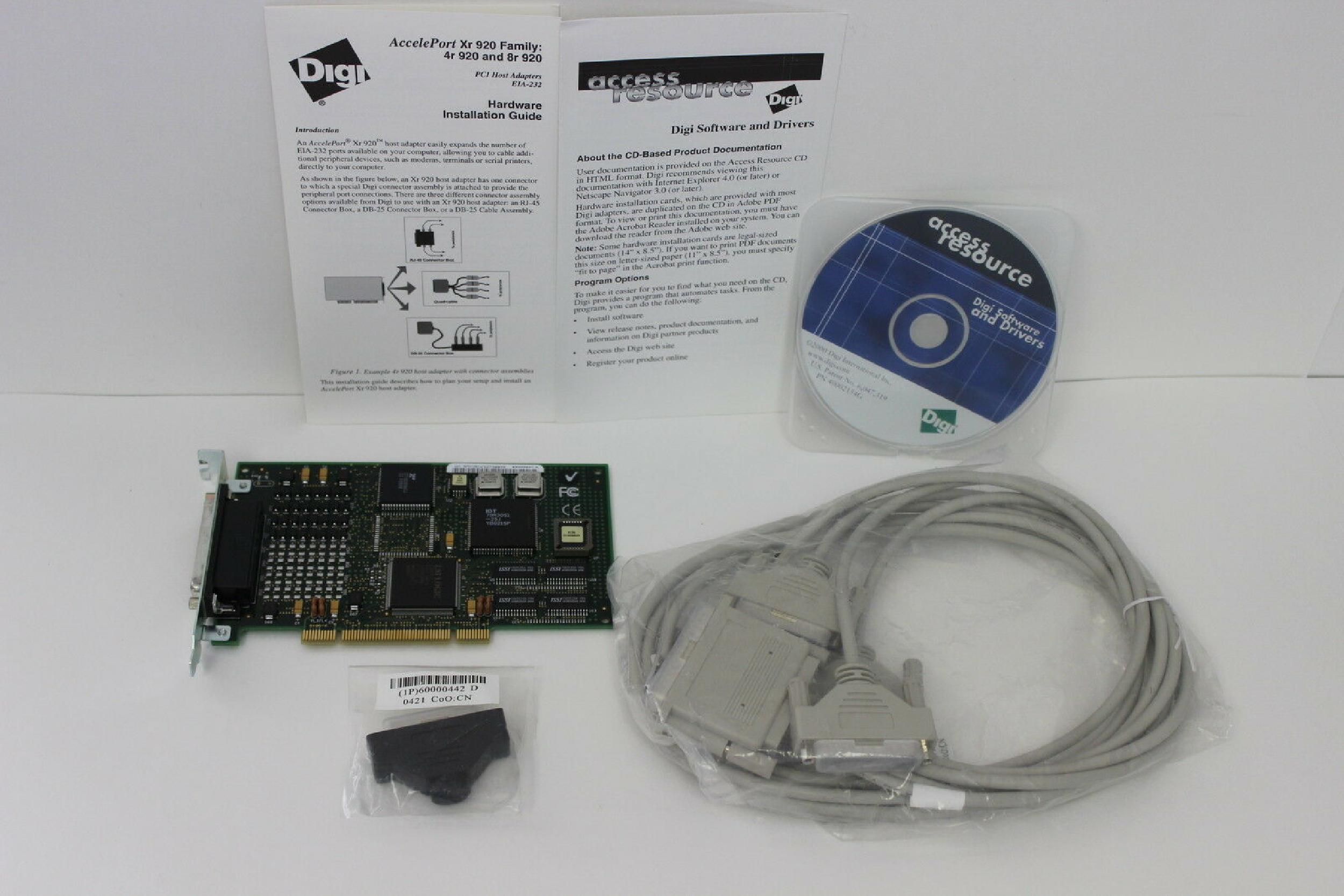 DIGI INTERNATIONAL 70001361 ACCELEPT 4R 920-PCI WITH CABLE