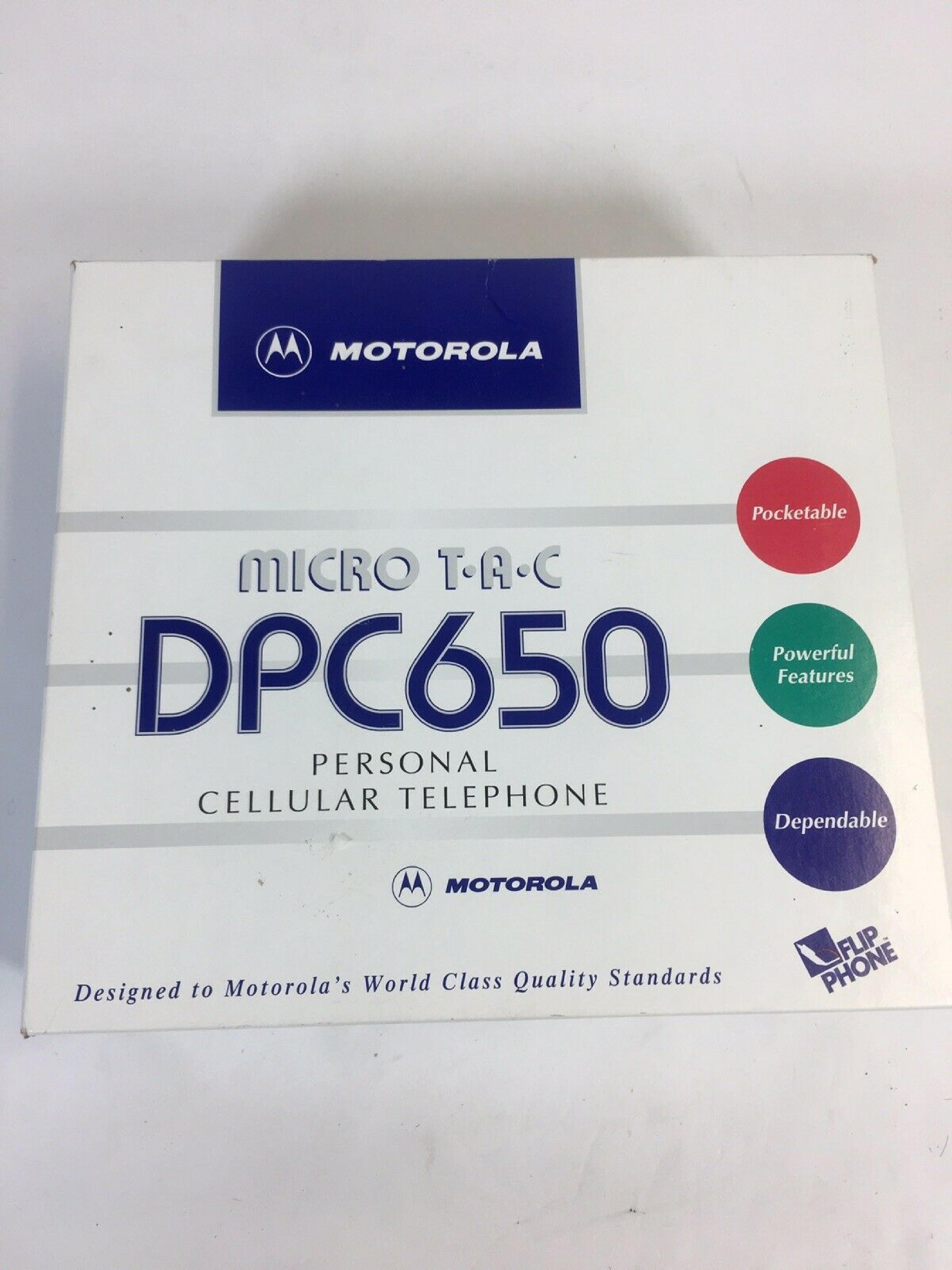 MOTOROLA DPC650 MICRO TAC CELLULAR PHONE