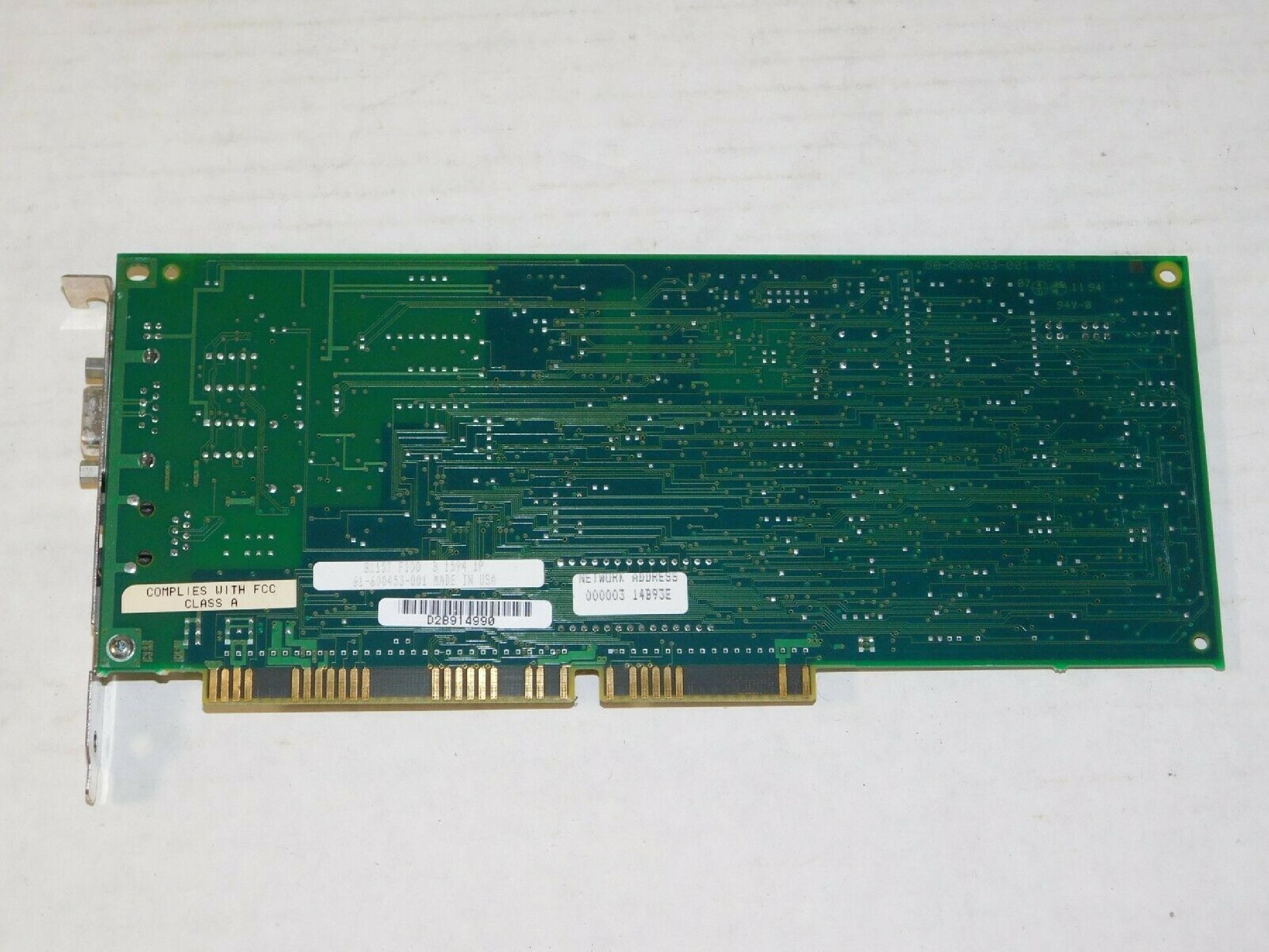 SMC / STANDARD MICROSYSTEMS CORPORATION 8115T ELITE 16/4 TOKEN RING ISA CARD