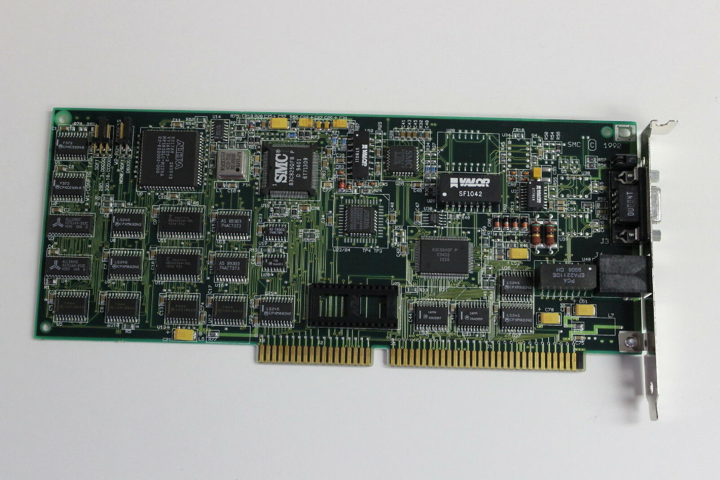 SMC / STANDARD MICROSYSTEMS CORPORATION 8115T ELITE 16/4 TOKEN RING ISA CARD