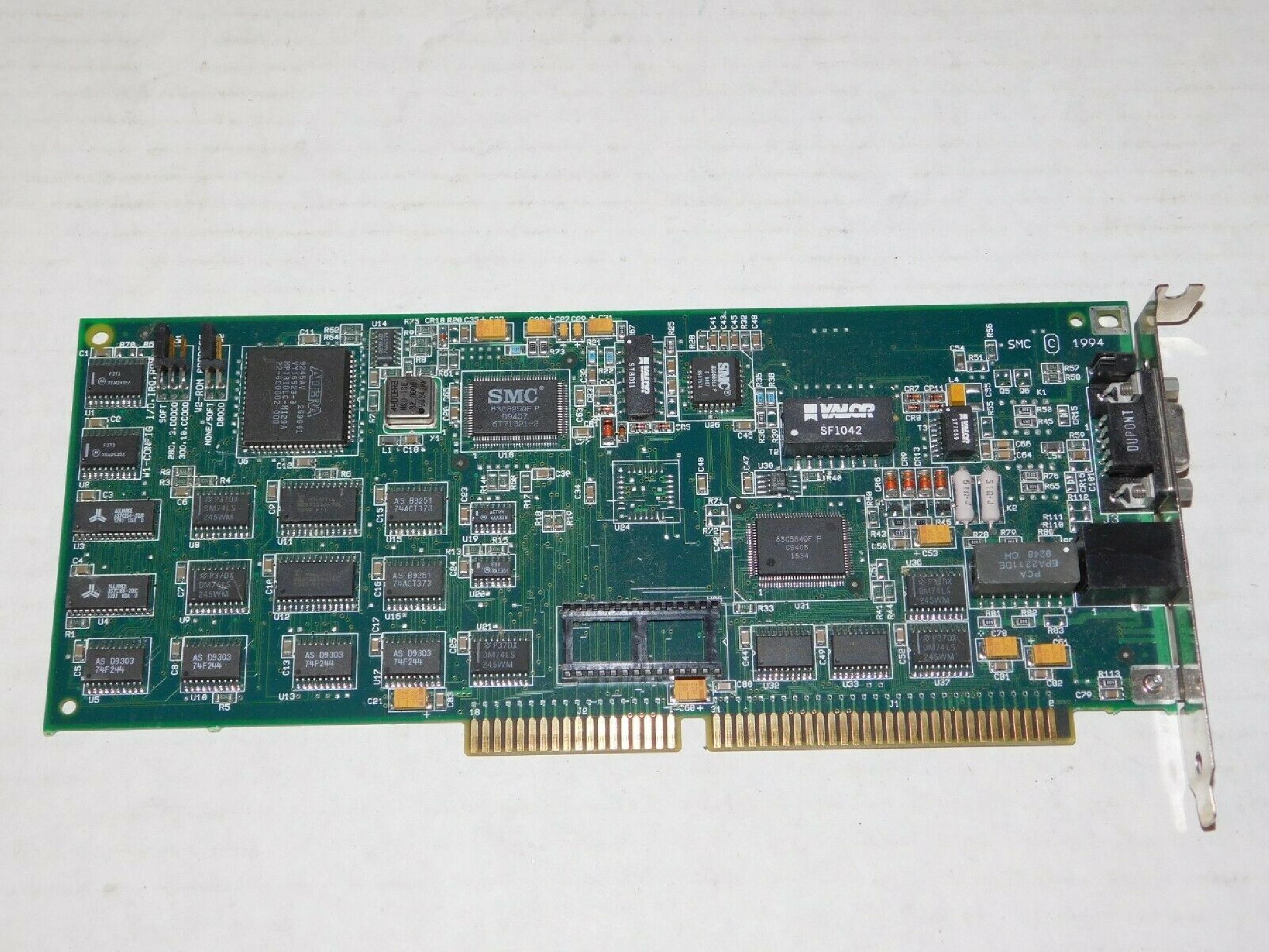 SMC / STANDARD MICROSYSTEMS CORPORATION 8115T ELITE 16/4 TOKEN RING ISA CARD