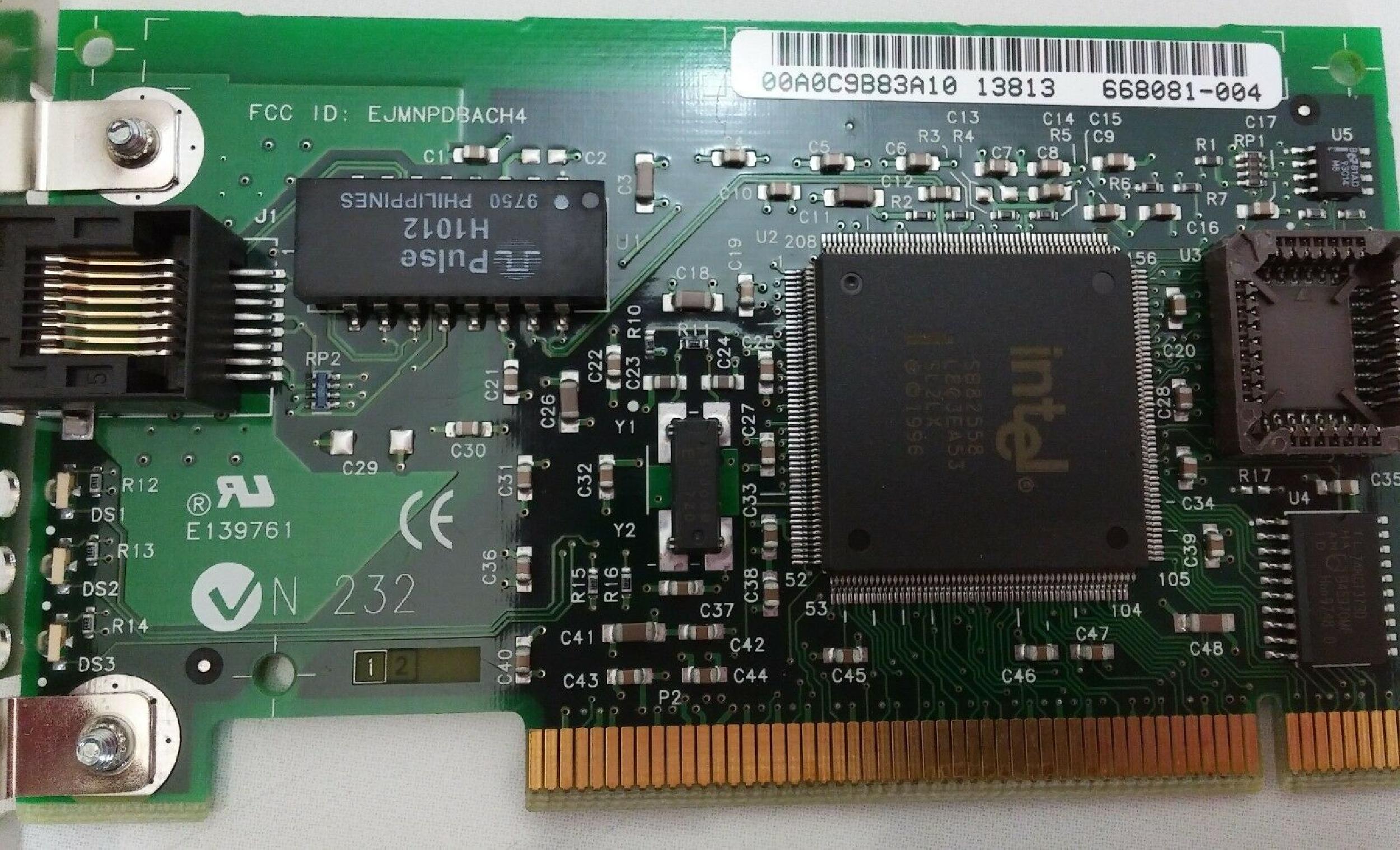 INTEL 668081-004 PRO 100 PCI NIC