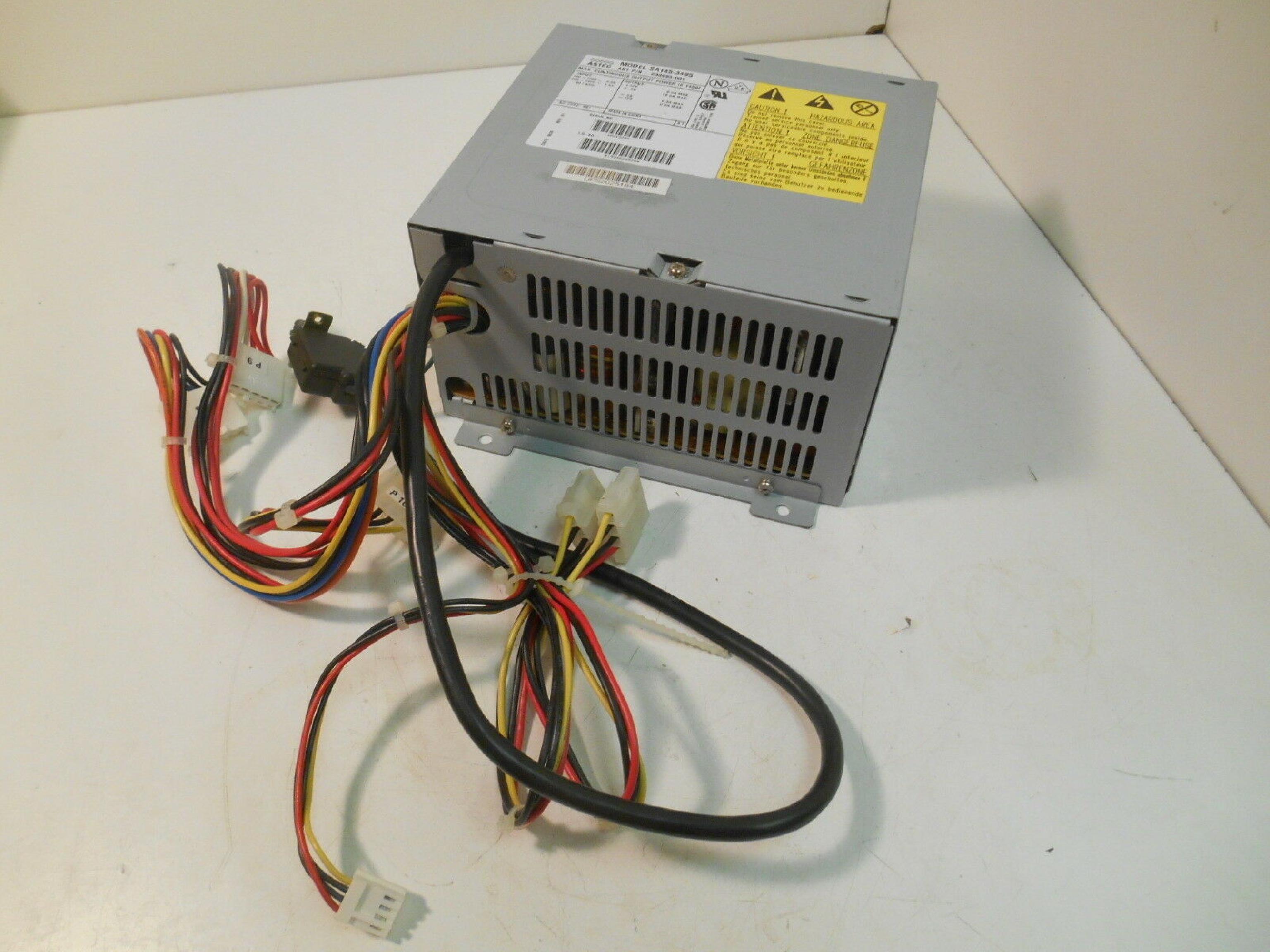 ASTEC / DELTA ELECTRONICS / AST RESEARCH INC 230493-001 POWER SUPPLY AT STYLE DELTA 145 WATT 145W 200W