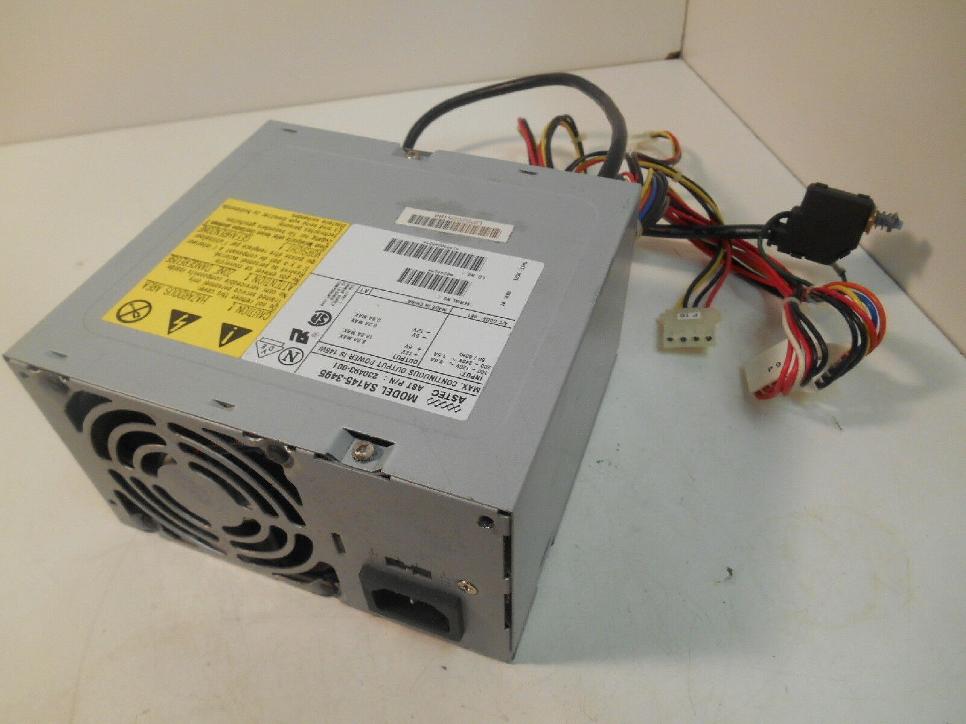 ASTEC / DELTA ELECTRONICS / AST RESEARCH INC 230493-001 POWER SUPPLY AT STYLE DELTA 145 WATT 145W 200W