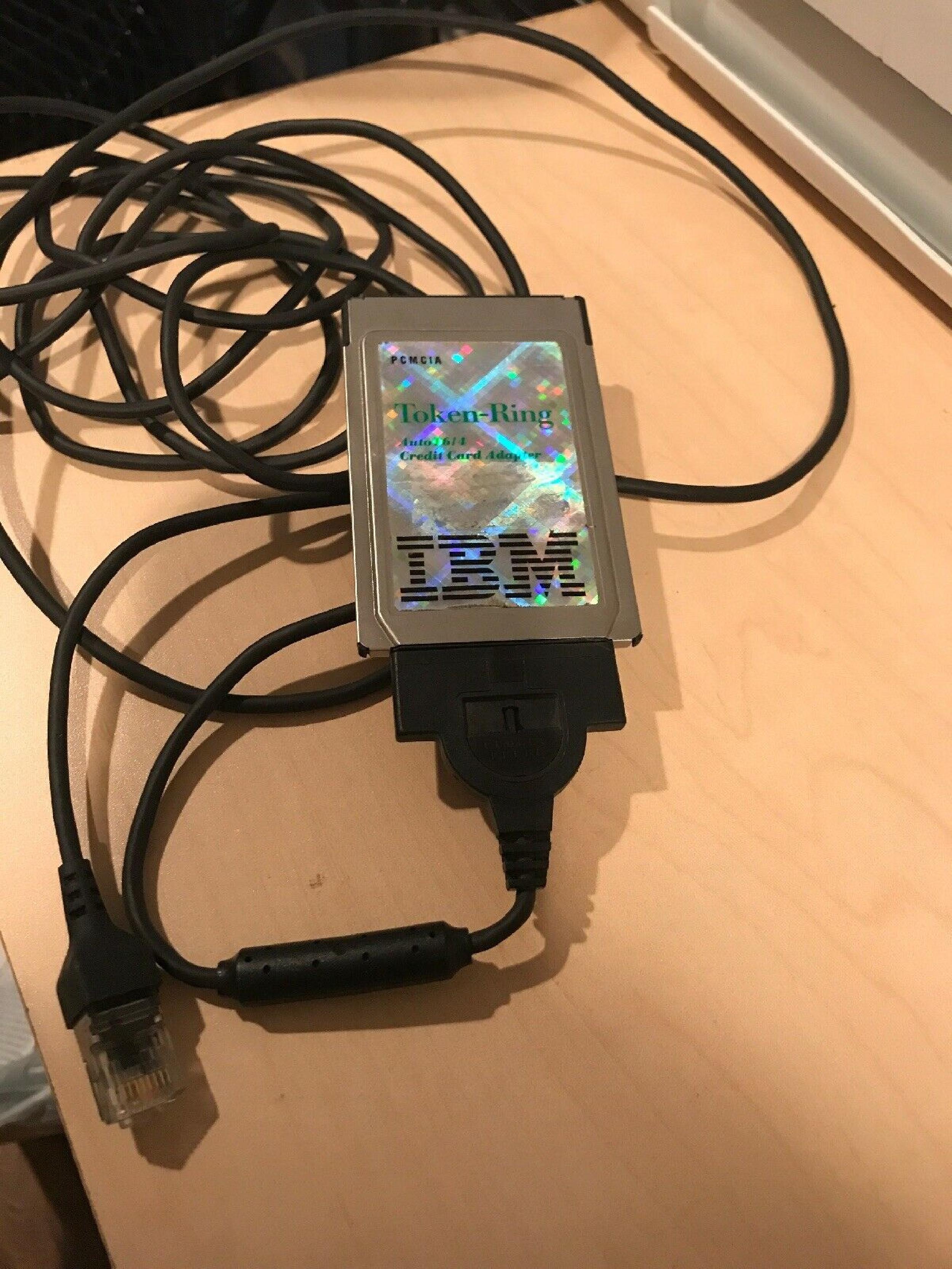 IBM 92G9352 TR ADAPTER-PCMCIA-16/4 WITH CABLE