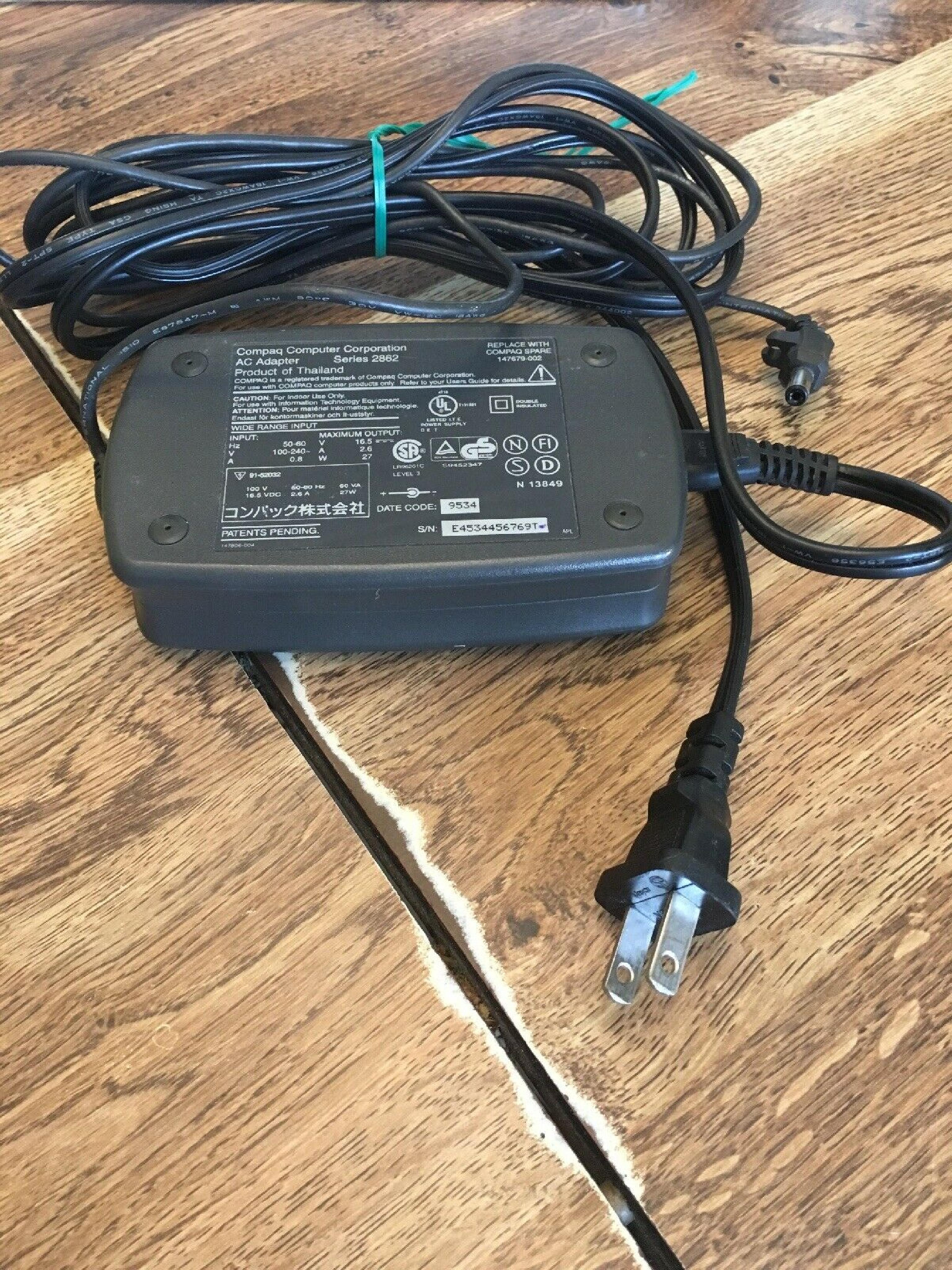 COMPAQ / HEWLETT PACKARD / HP 147679-001 AC ADAPTER 16.5V 2.6A