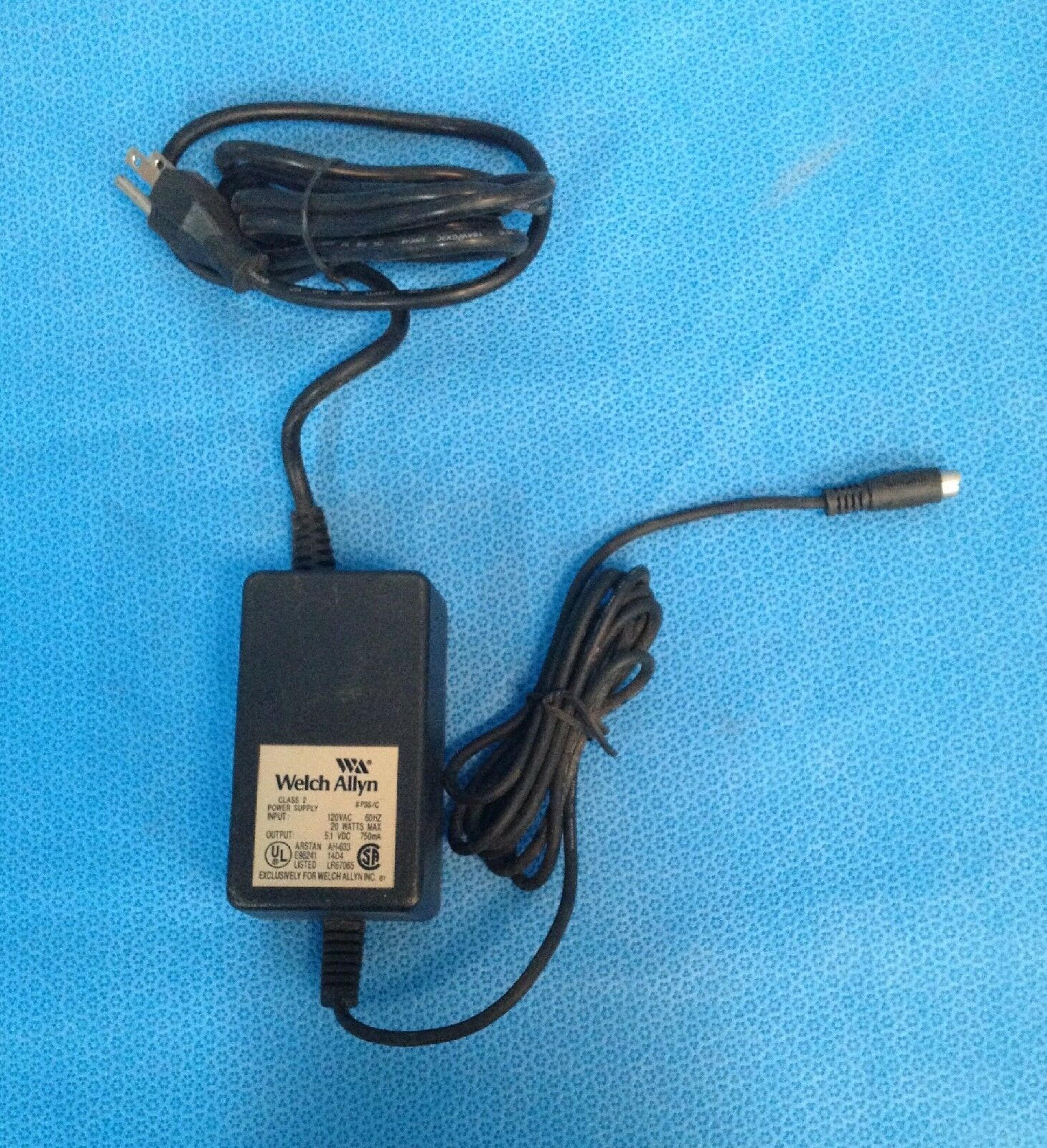 WELCH ALLYN PS5/C AC ADAPTER 5.1V .75A