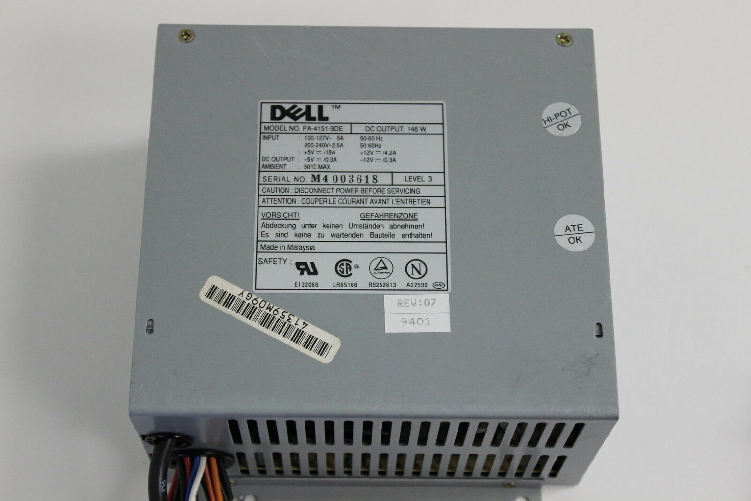 DELL PA-4151-9DE 145 WATT POWER SUPPLY