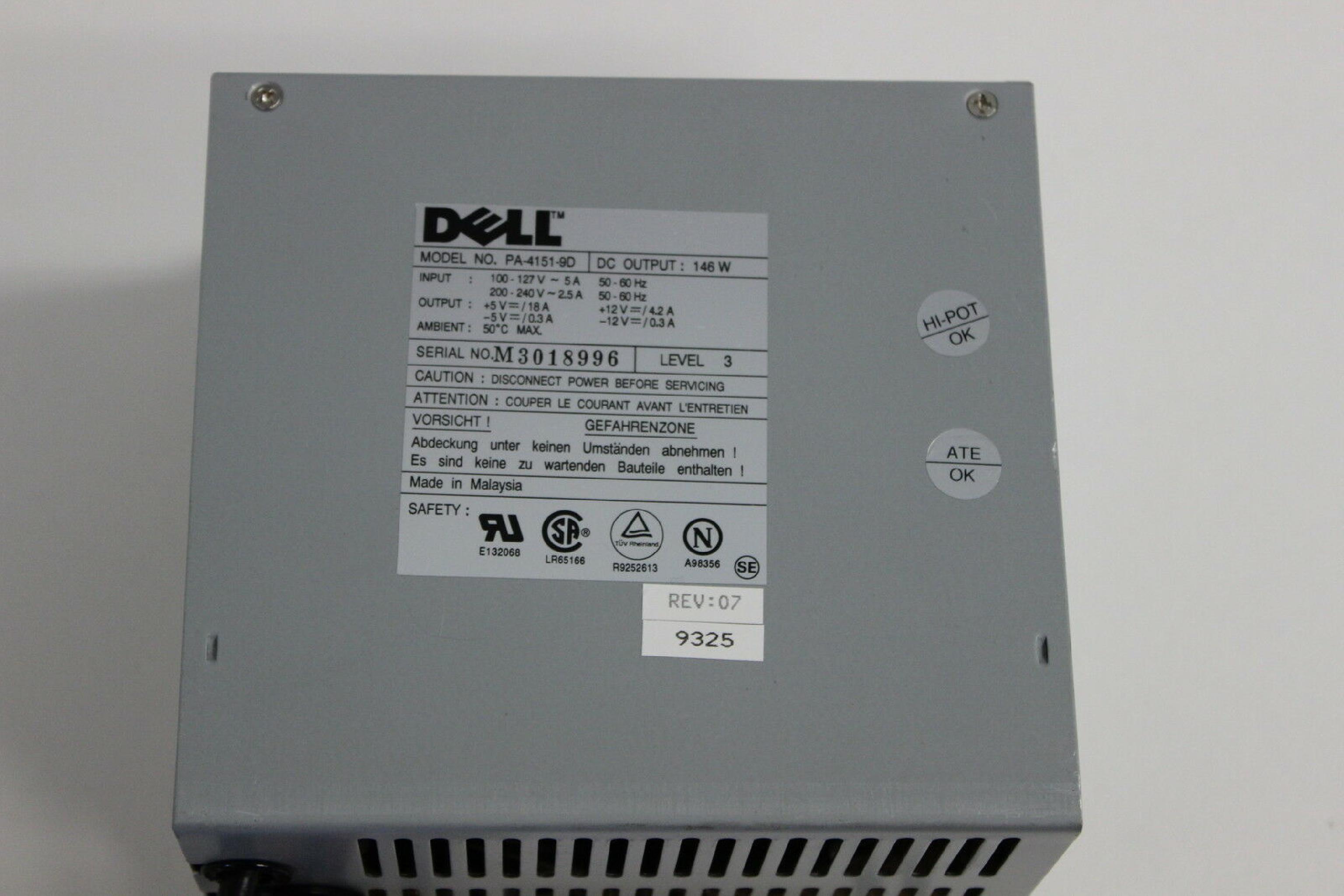 DELL 41359 145 WATT POWER SUPPLY