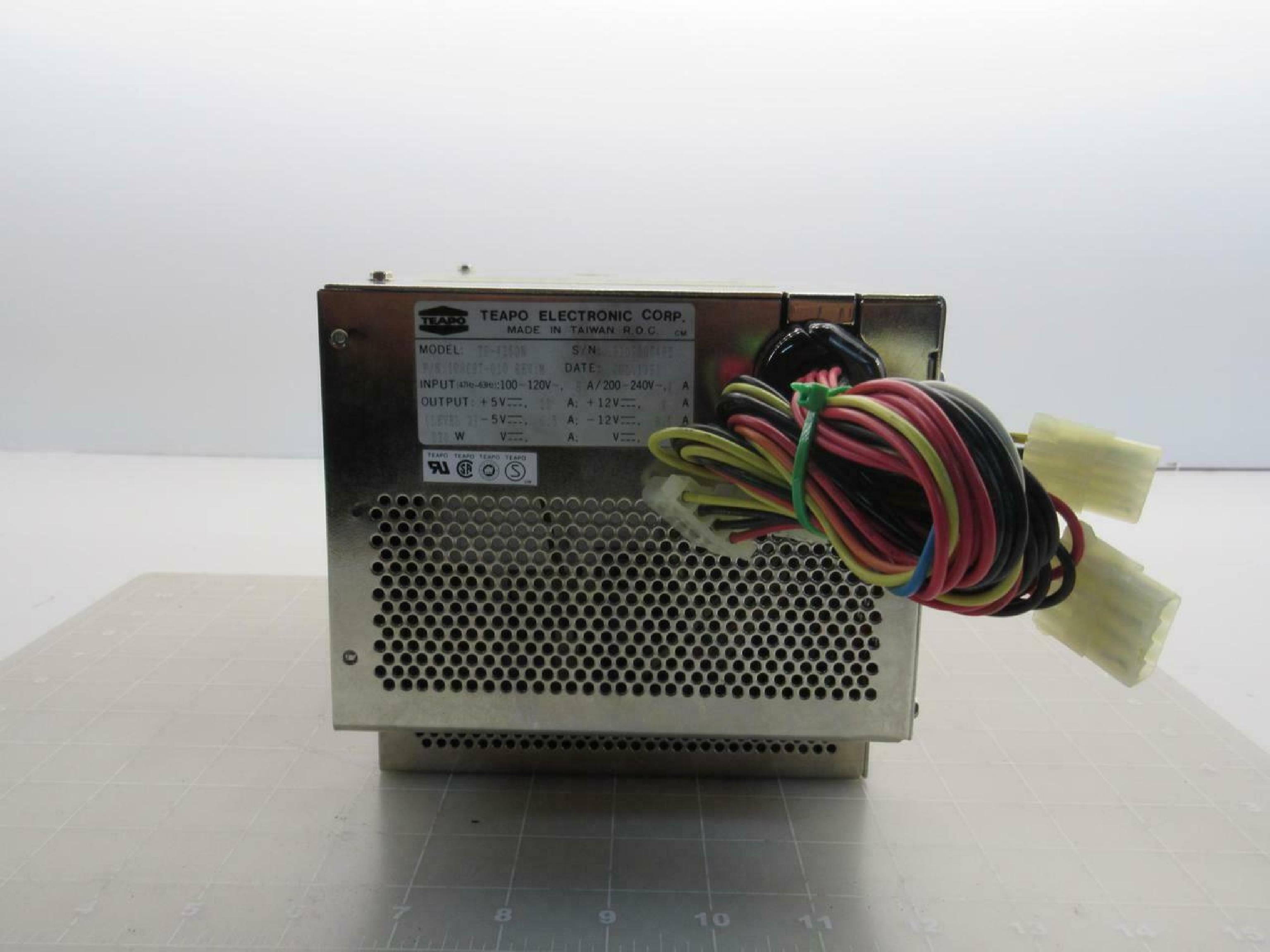 TEAPO TP-425DN POWER SUPPLY PULLED FROM AT&T 6386/25 WGS 220W AT EXTERNAL SWITCH 386